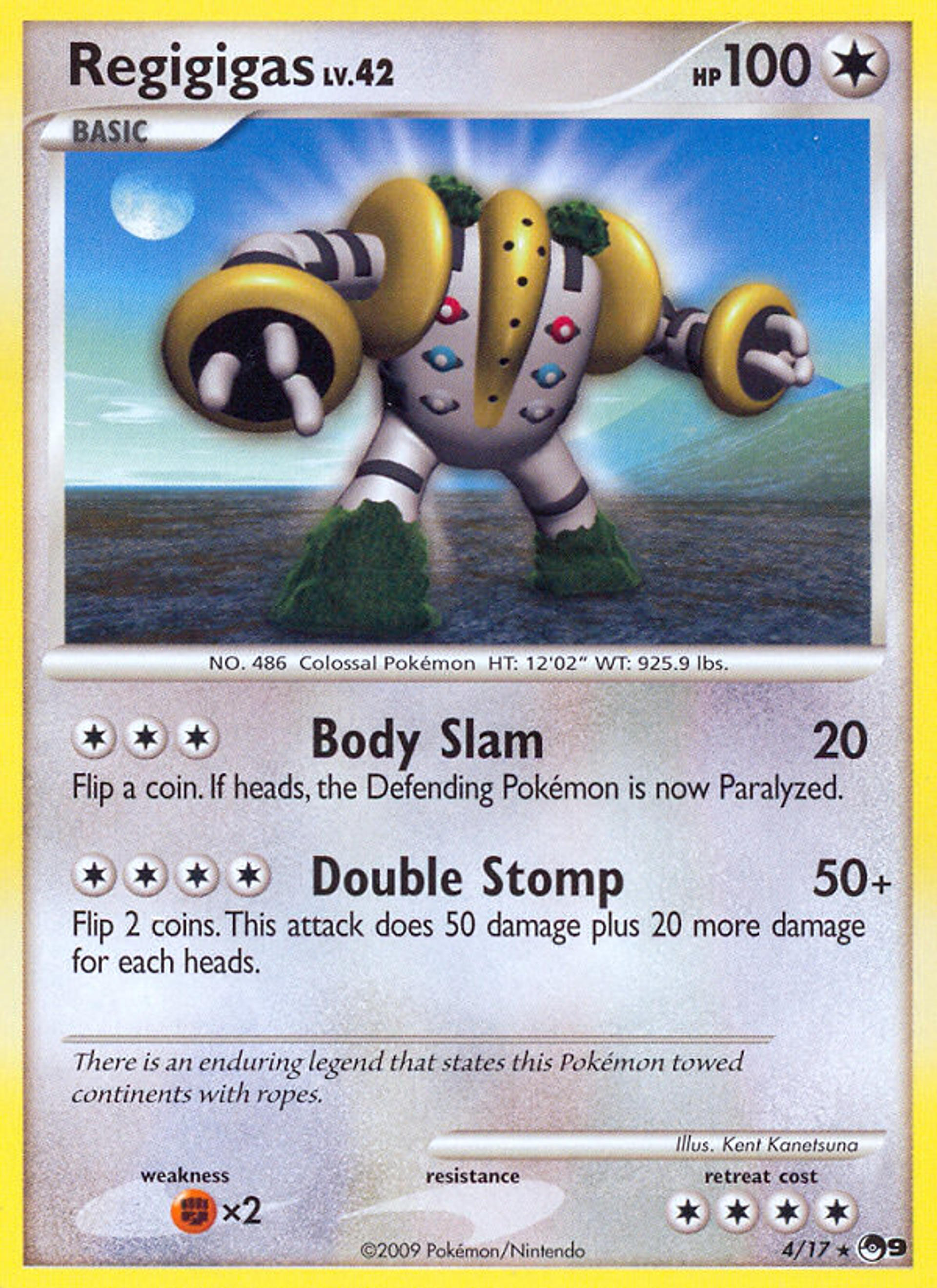 Regigigas Lv.42 — POP Series 9 — Pokémon