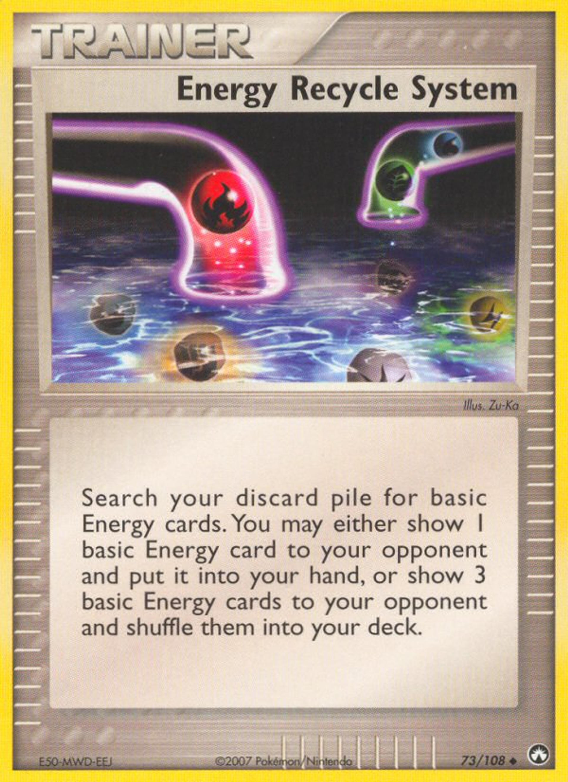Energy Recycle System — Power Keepers — Pokemon