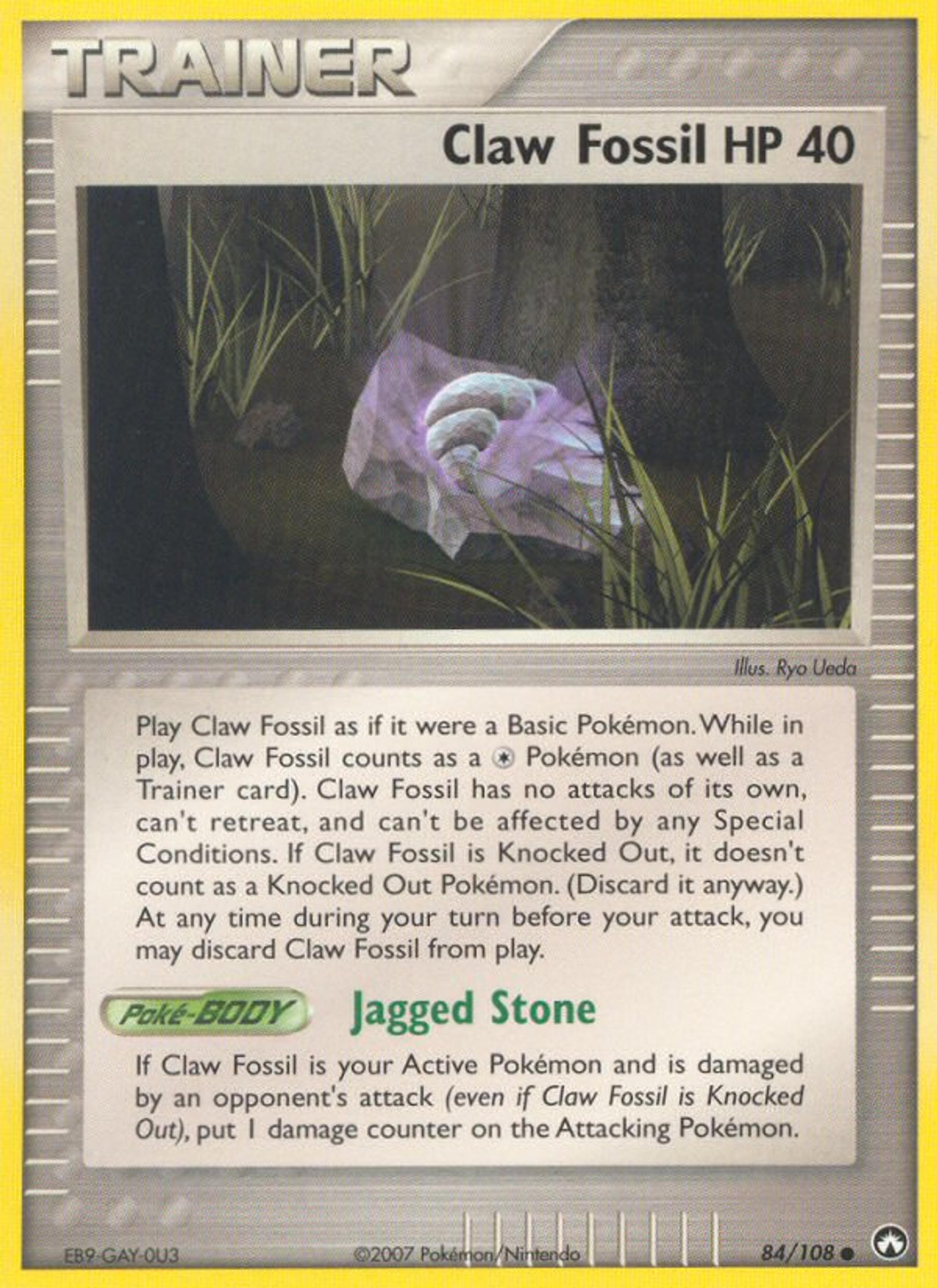 Claw Fossil — Power Keepers — Pokemon