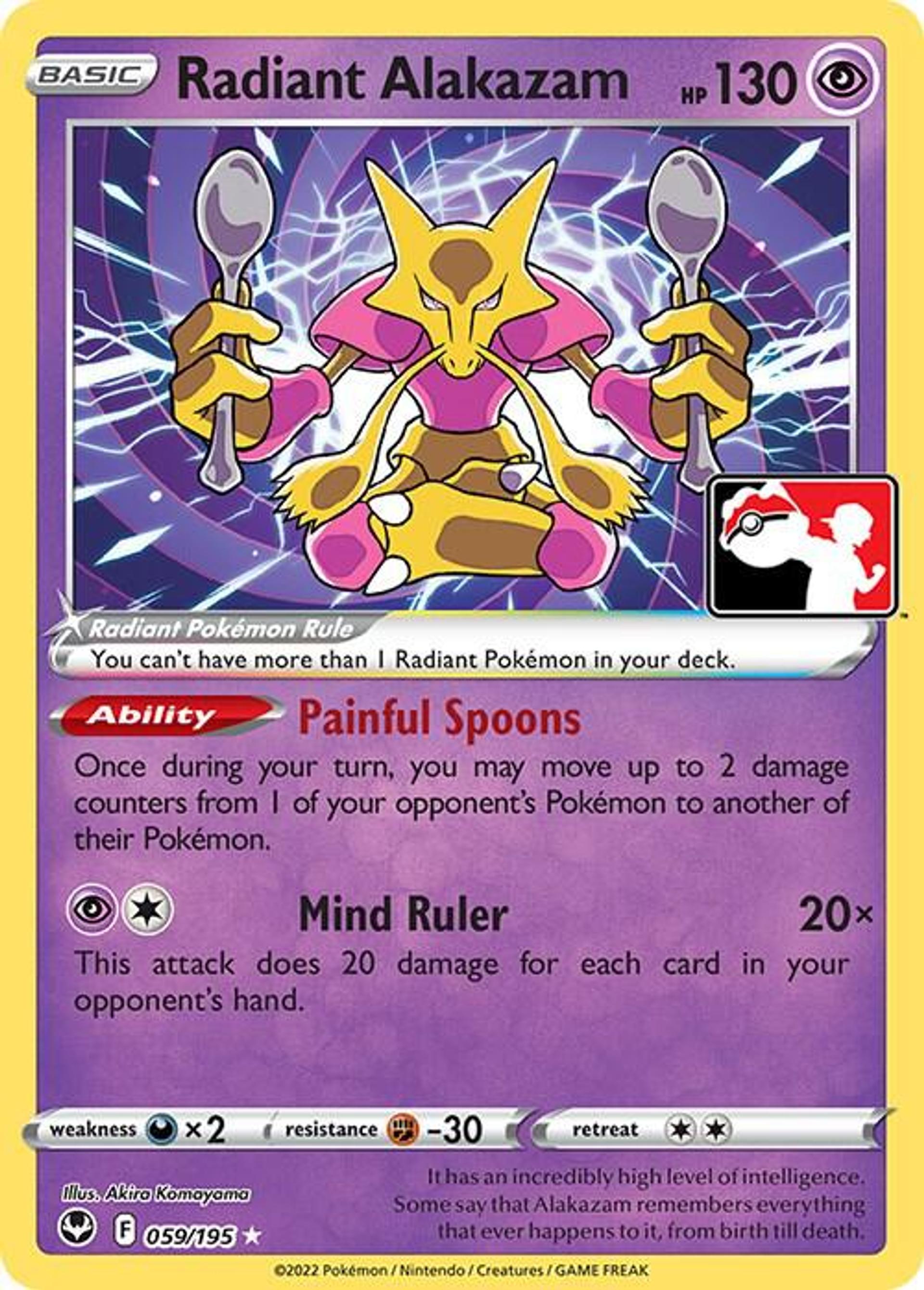 Radiant Alakazam — Prize Pack Series Cards — Pokemon