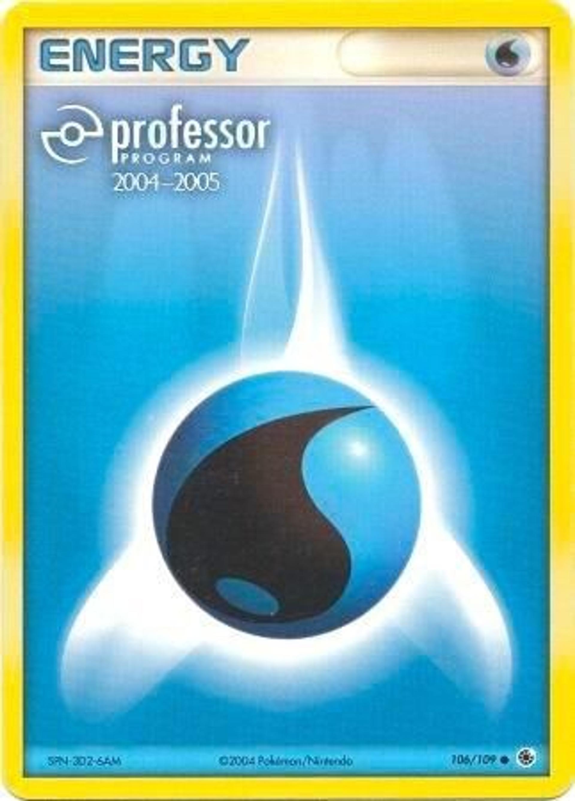 Water Energy — Professor Program Promos — Pokemon