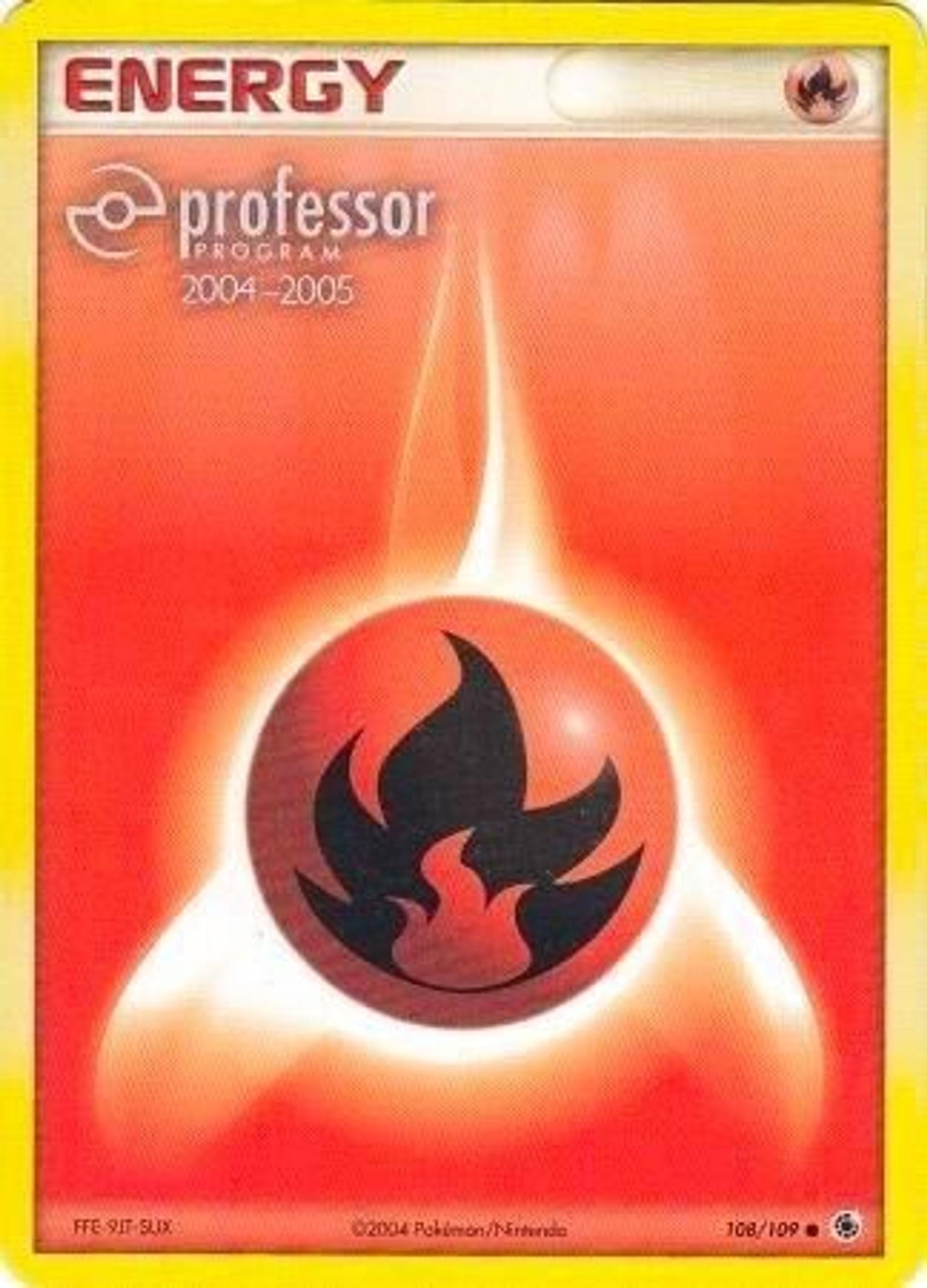 Fire Energy — Professor Program Promos — Pokemon
