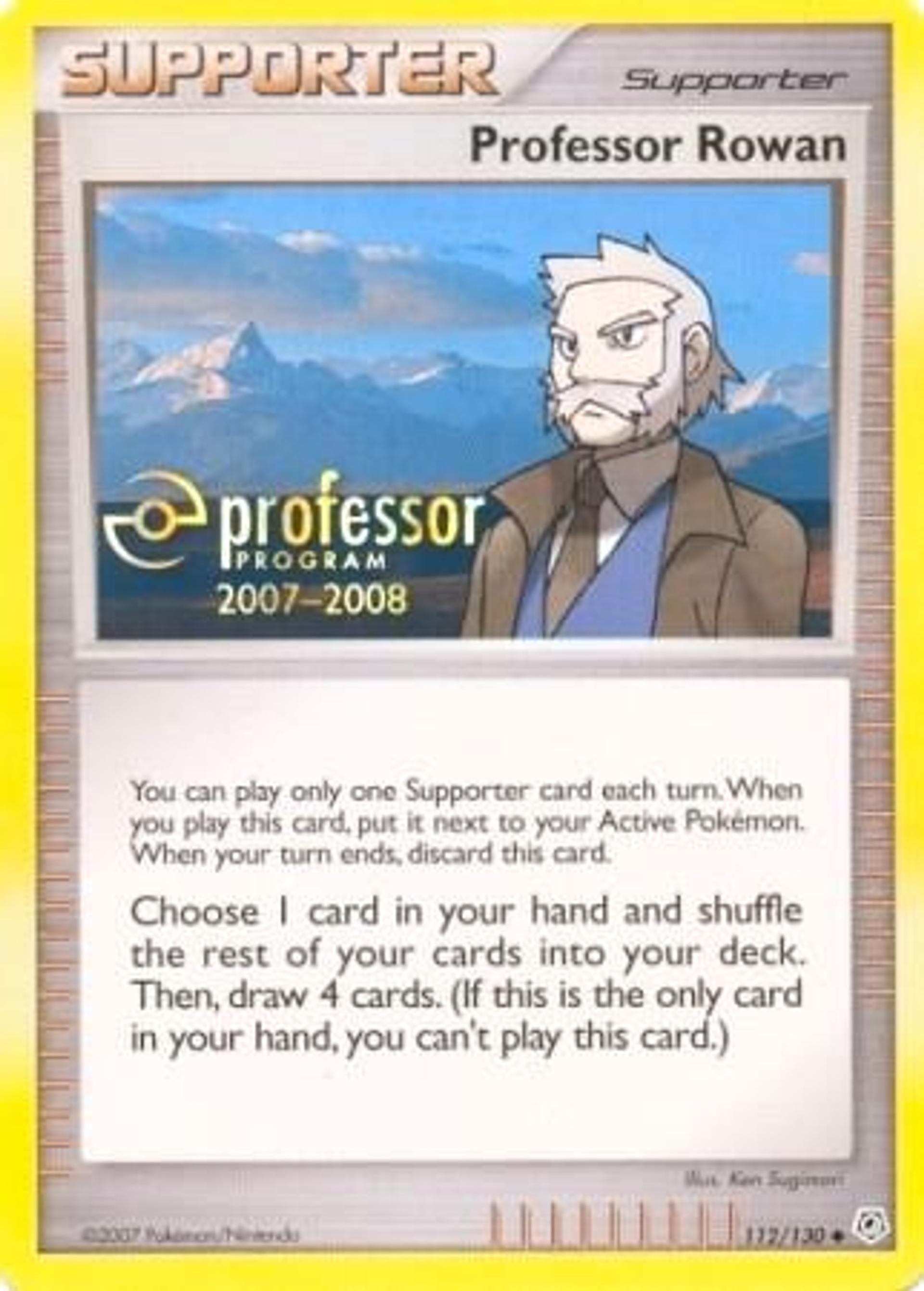 Professor Rowan — Professor Program Promos — Pokemon