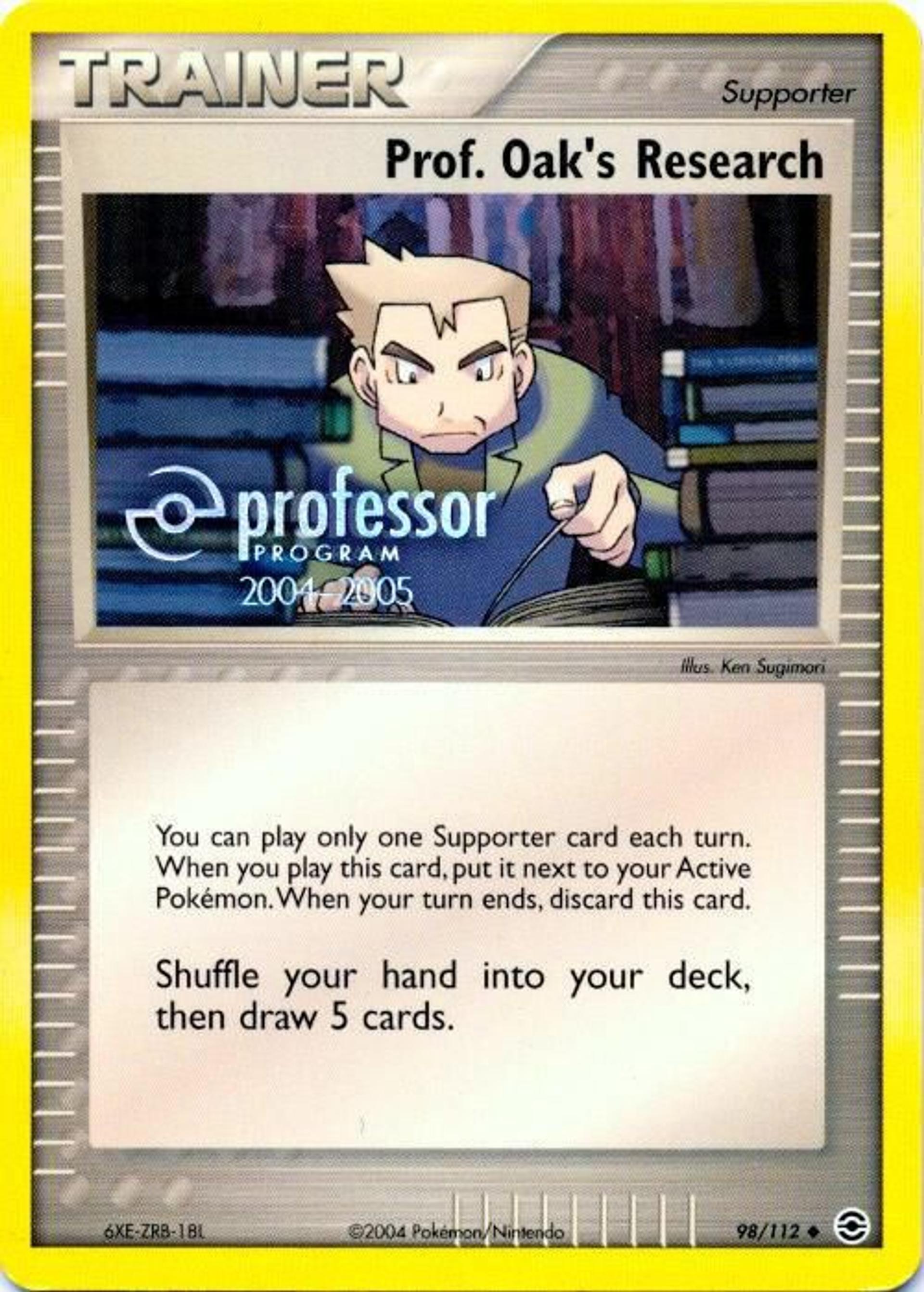Prof. Oak's Research — Professor Program Promos — Pokemon