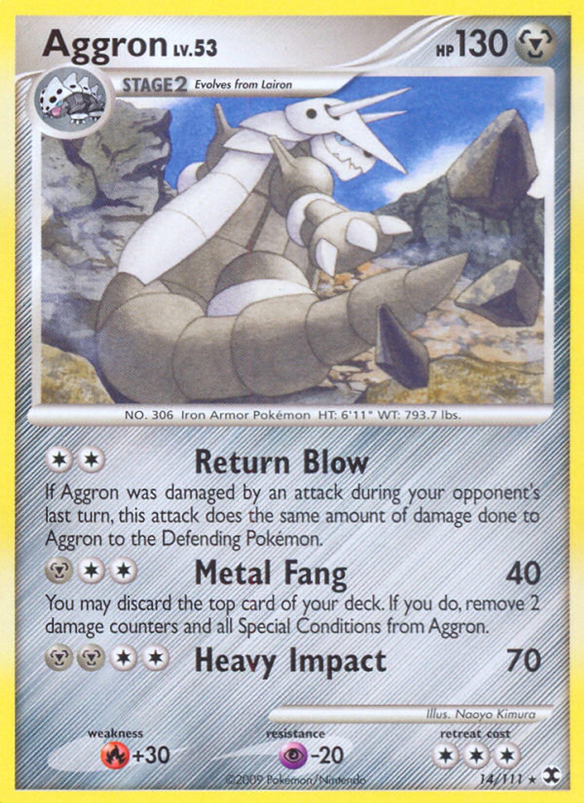 Aggron — Rising Rivals — Pokemon