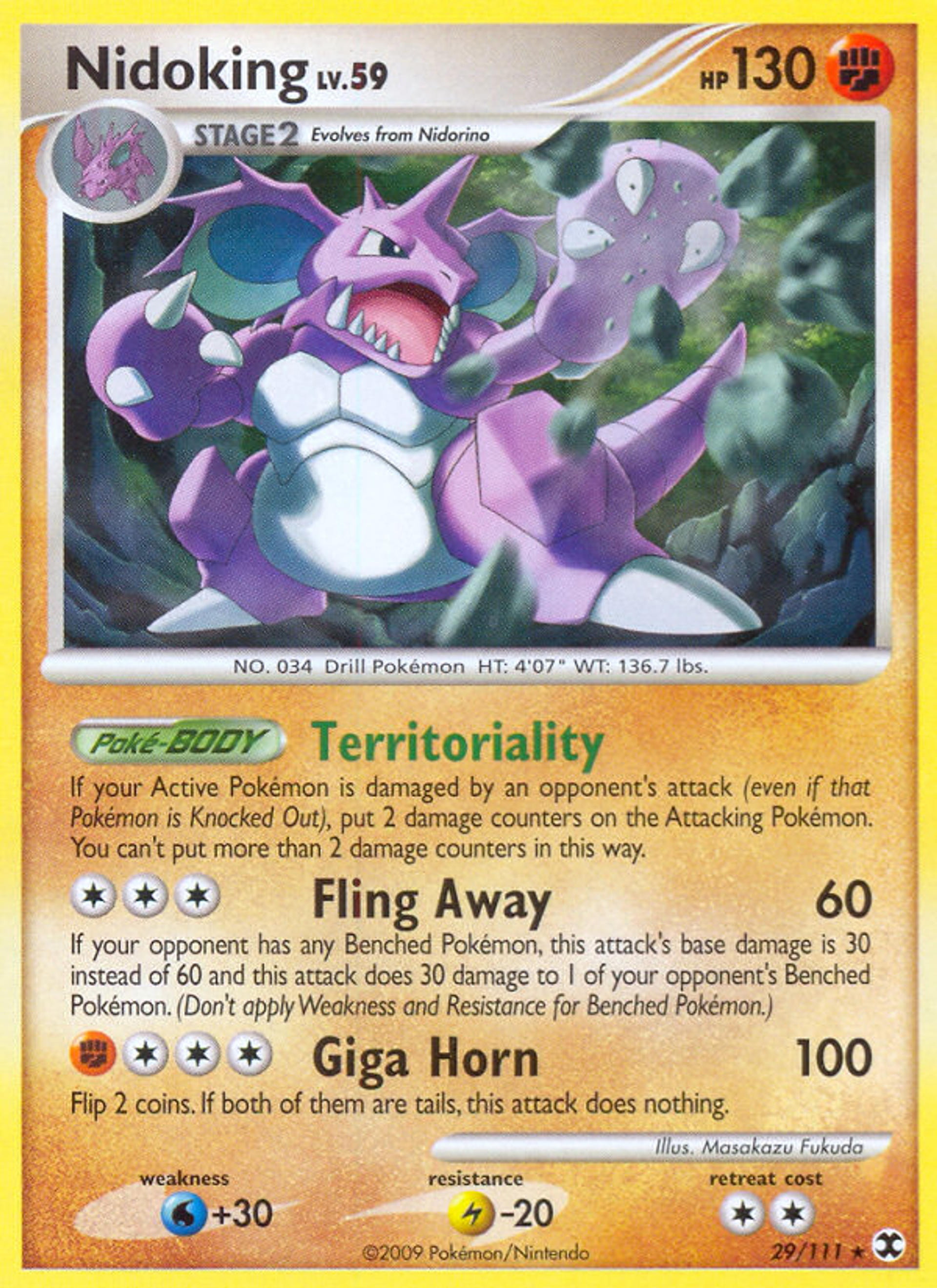 Nidoking — Rising Rivals — Pokemon