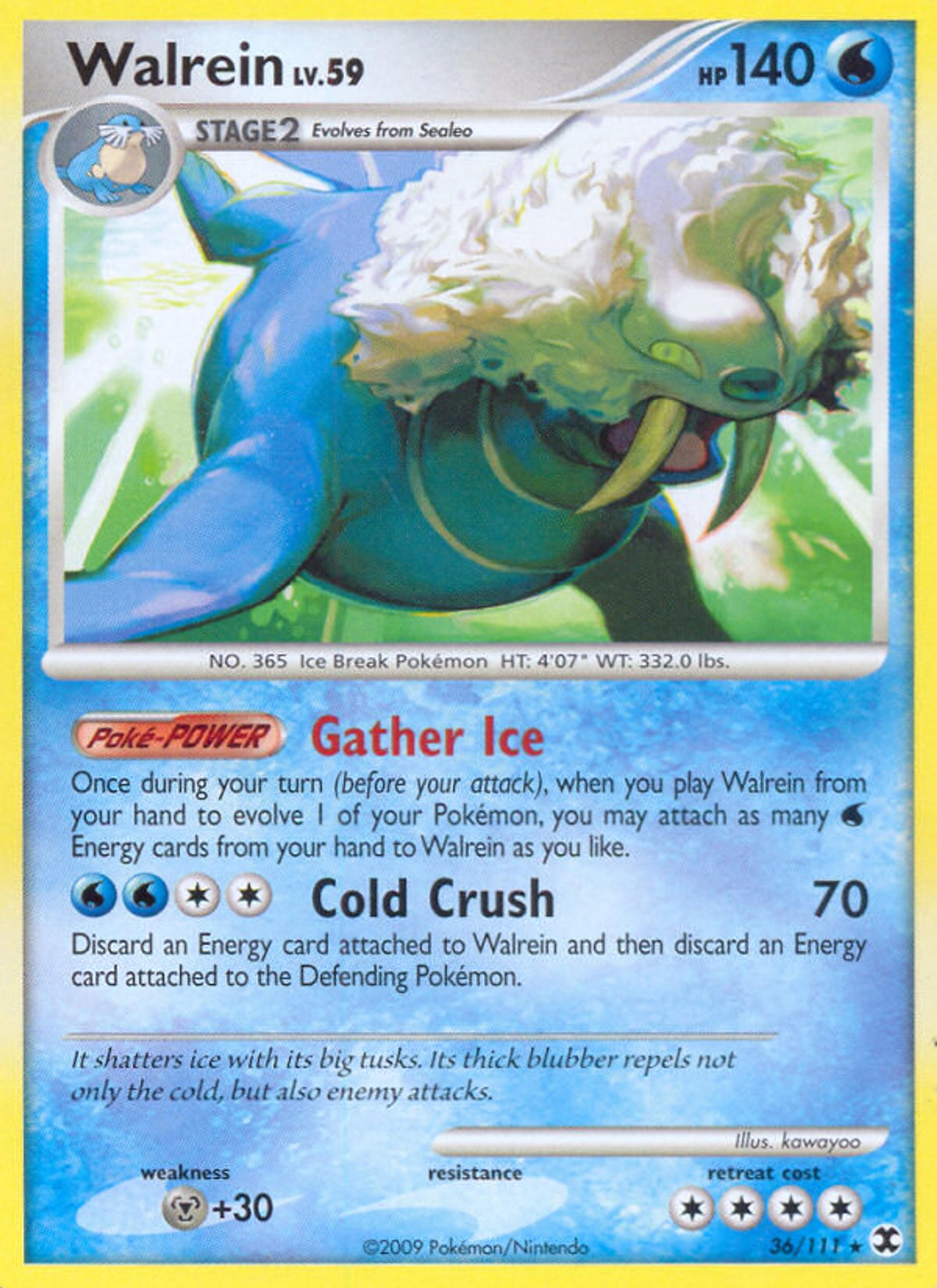 Walrein — Rising Rivals — Pokemon