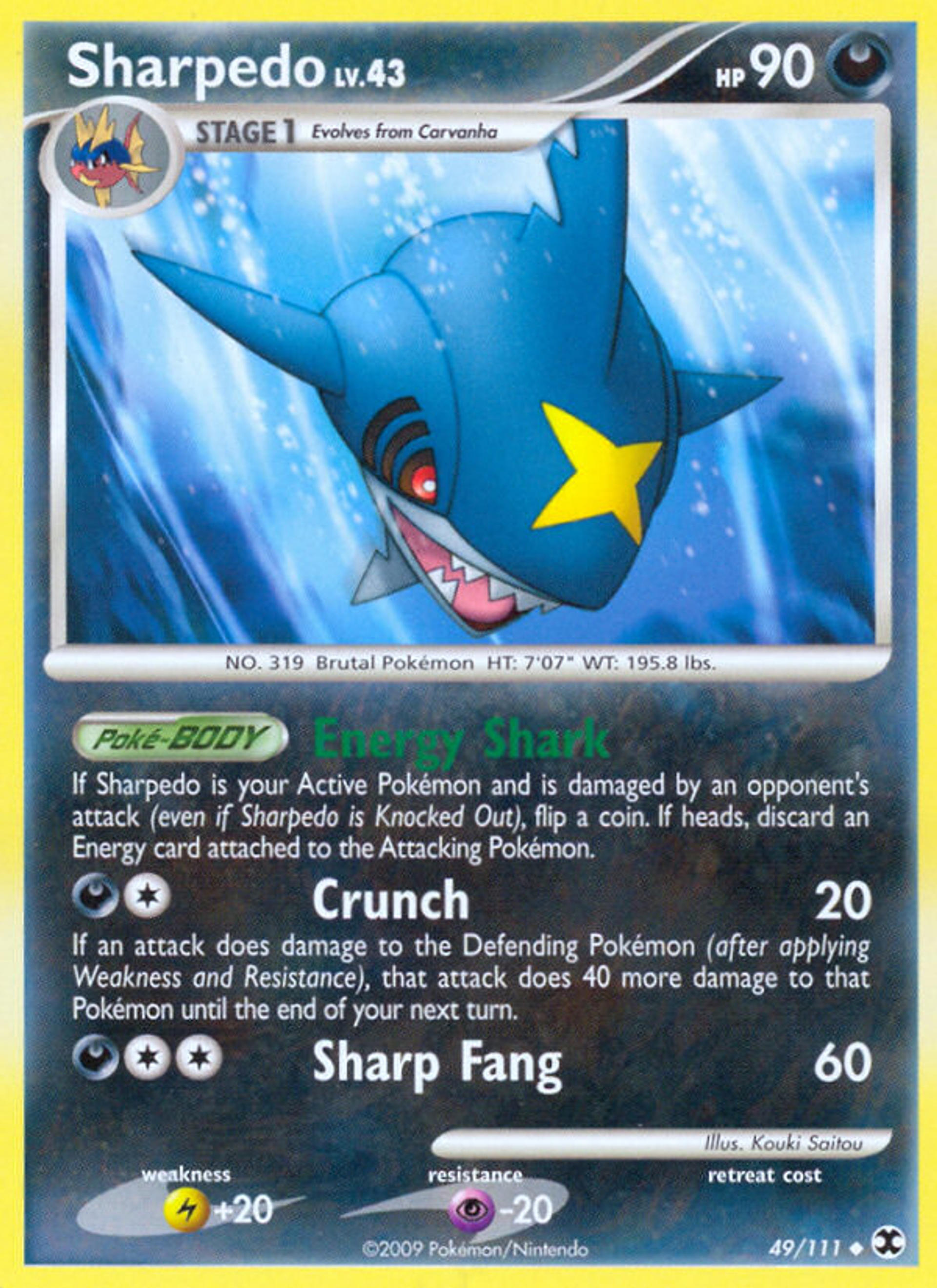 Sharpedo — Rising Rivals — Pokemon