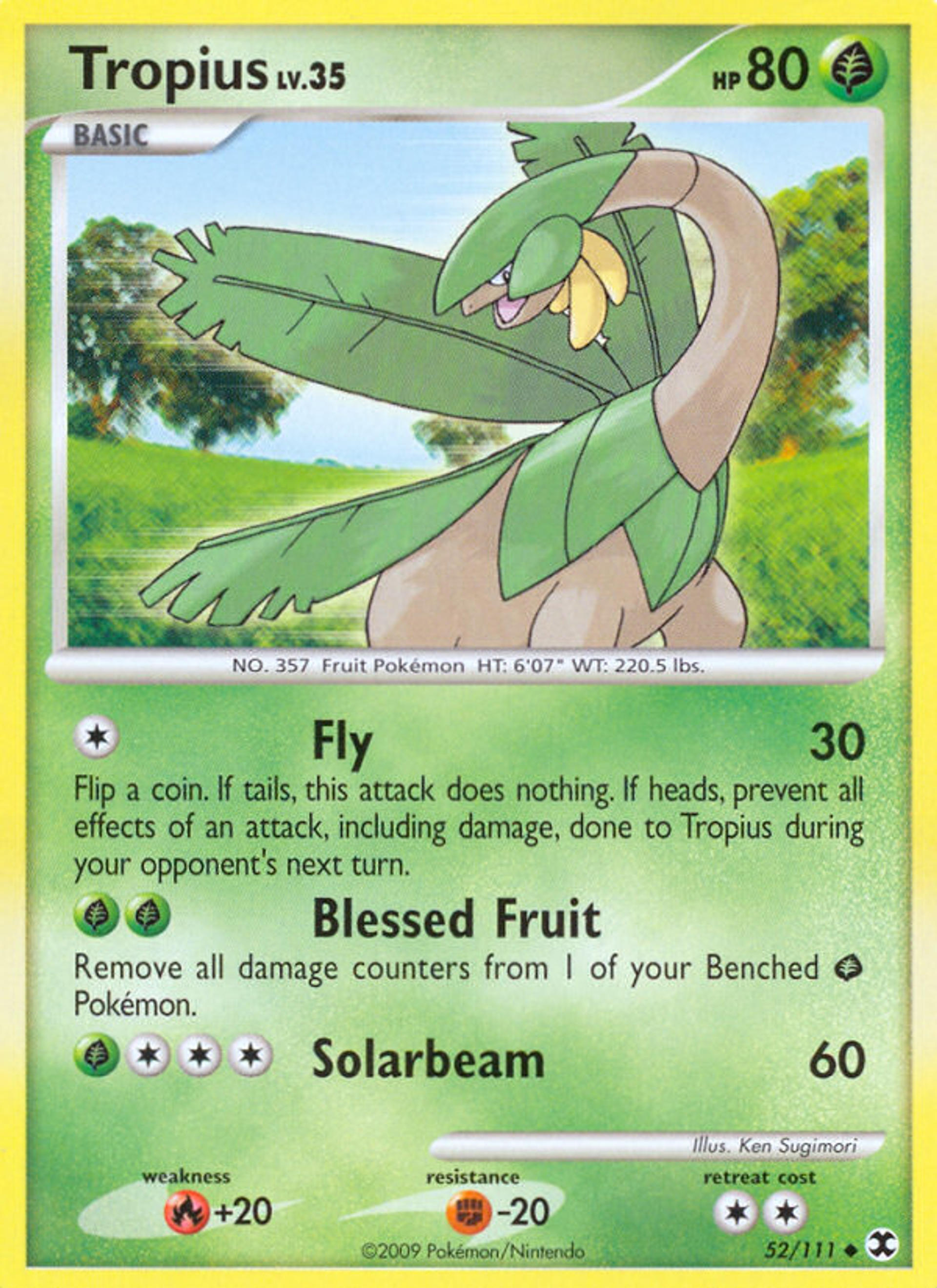 Tropius — Rising Rivals — Pokemon