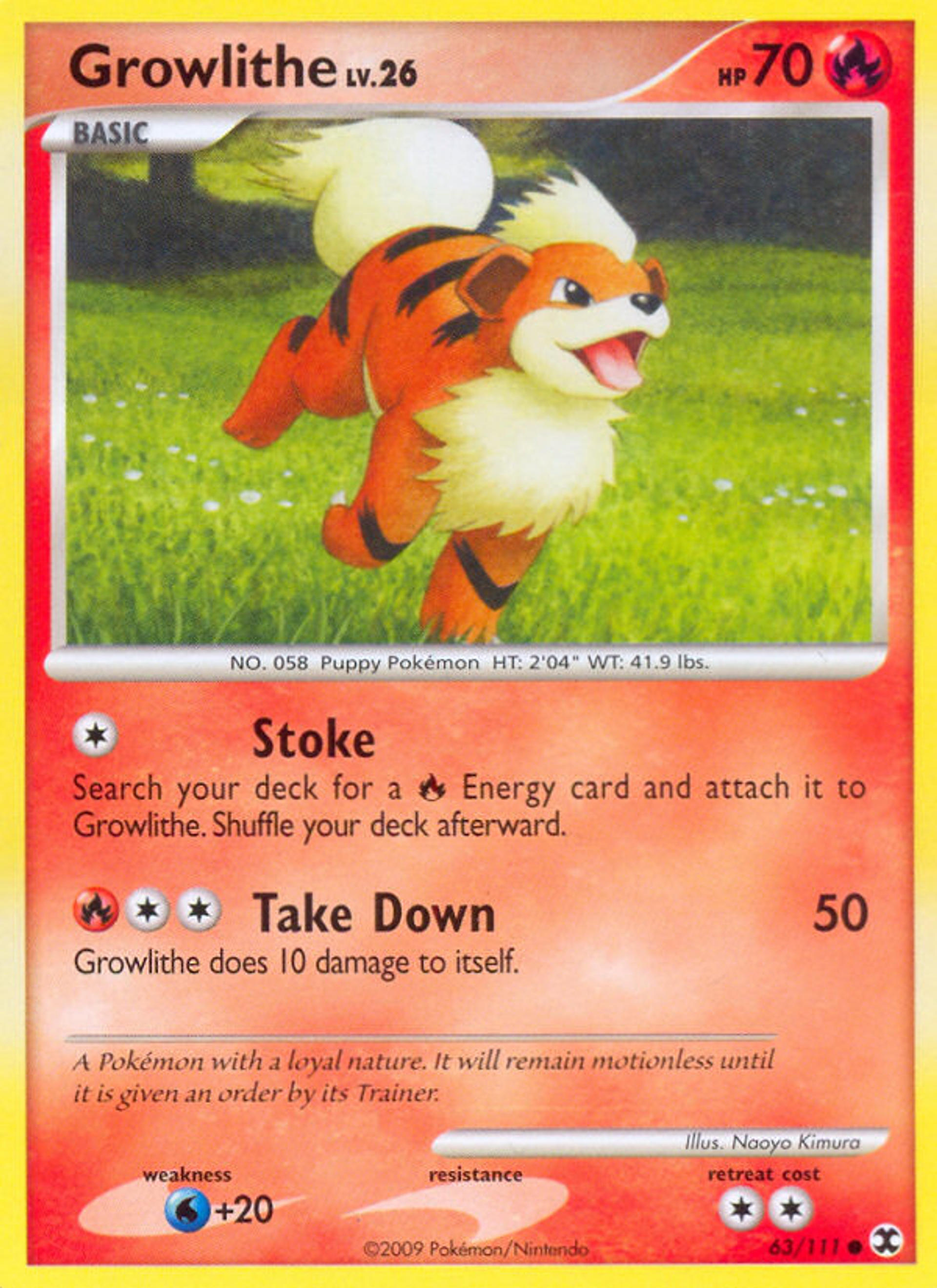 Growlithe — Rising Rivals — Pokemon
