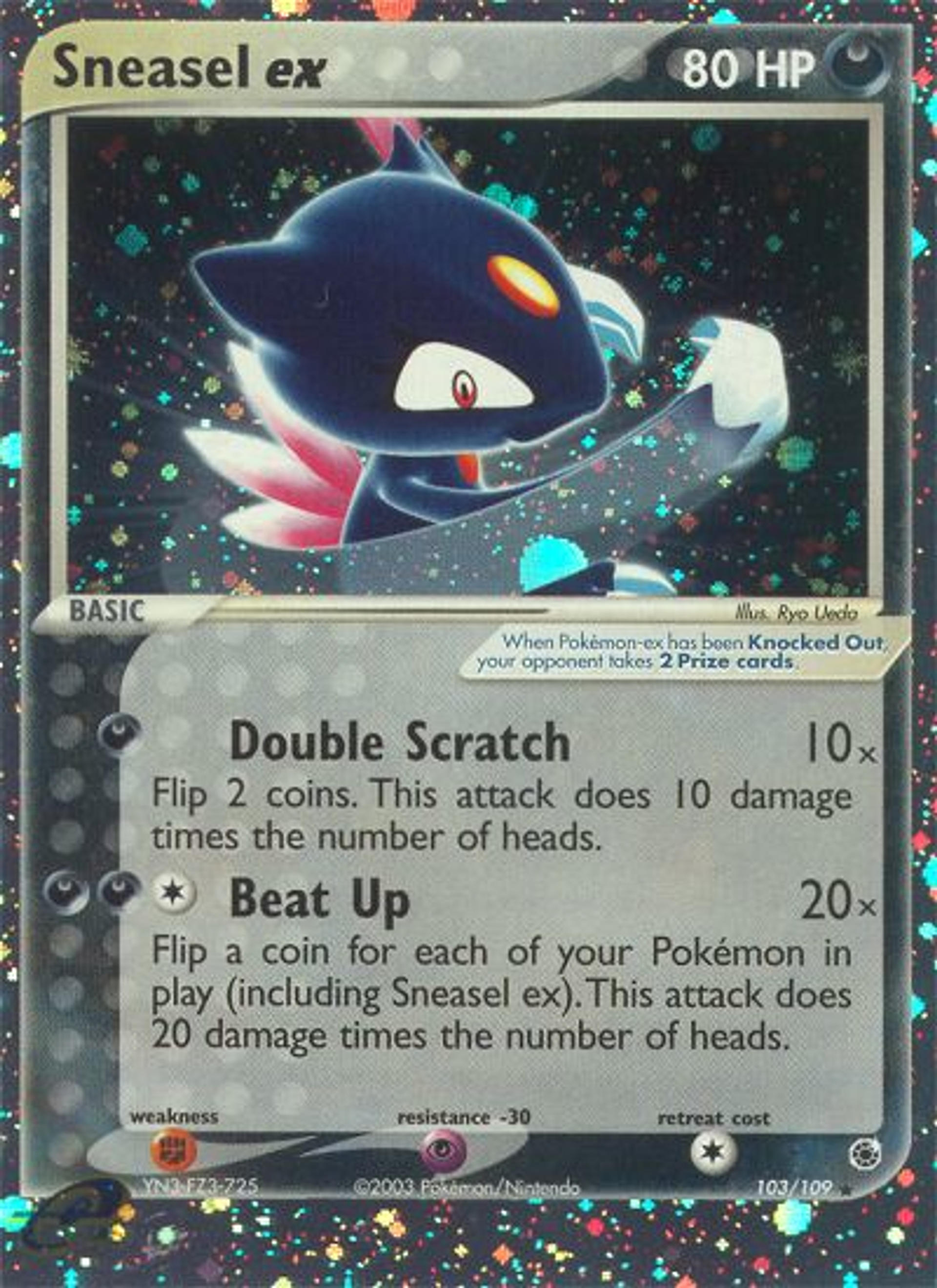 Sneasel ex — Ruby and Sapphire — Pokemon
