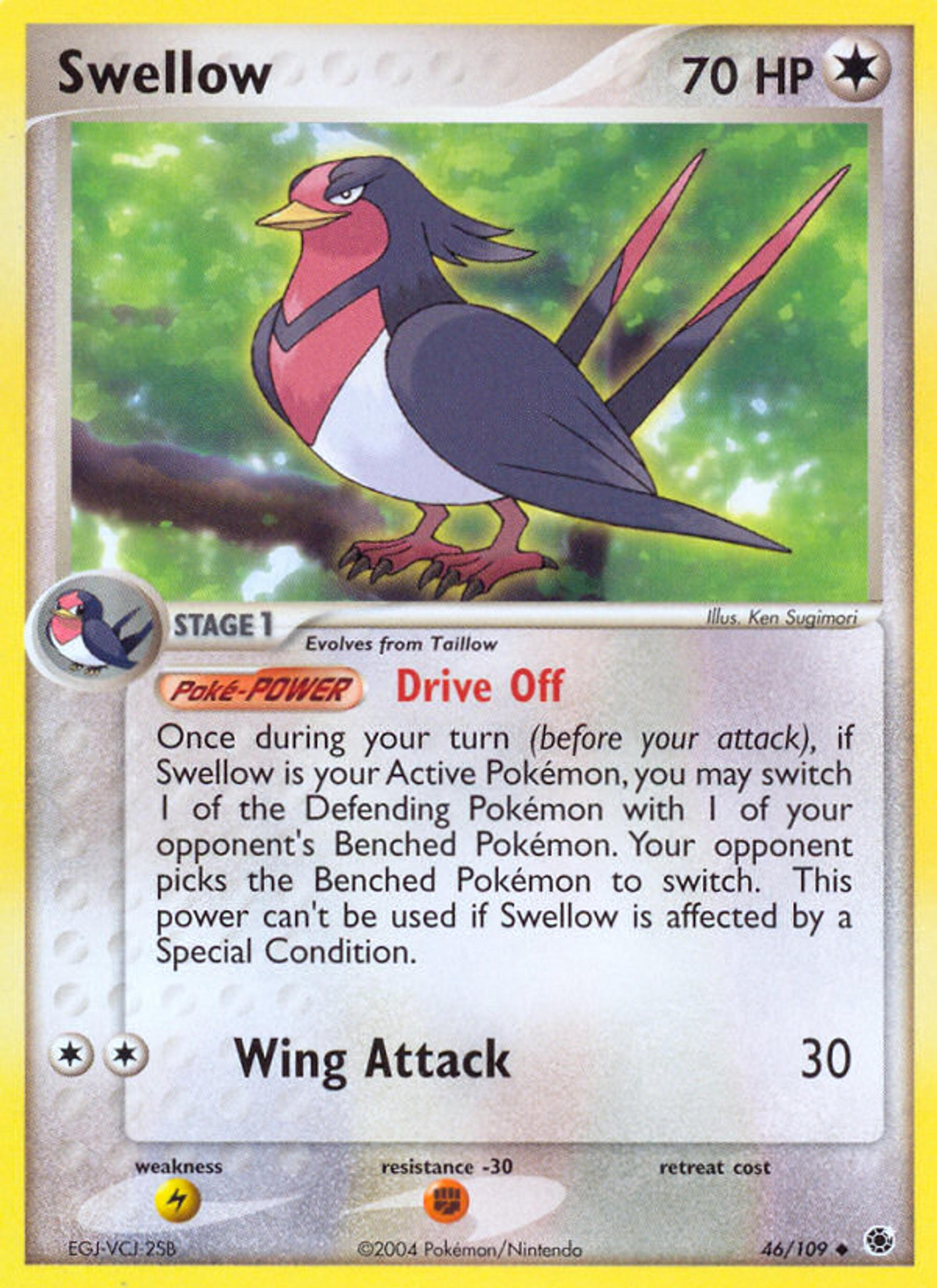 Swellow — Ruby and Sapphire — Pokemon