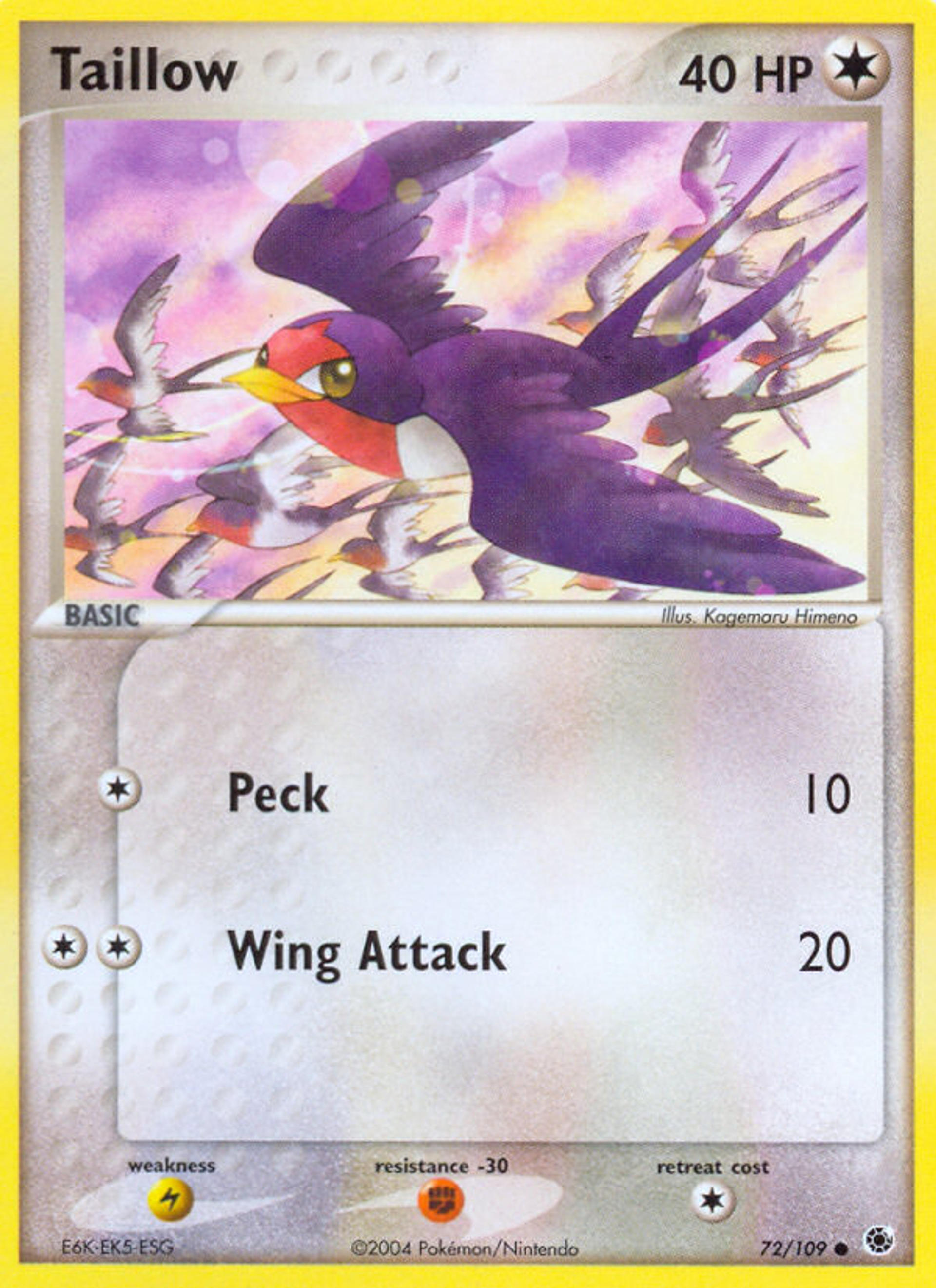 Taillow — Ruby and Sapphire — Pokemon