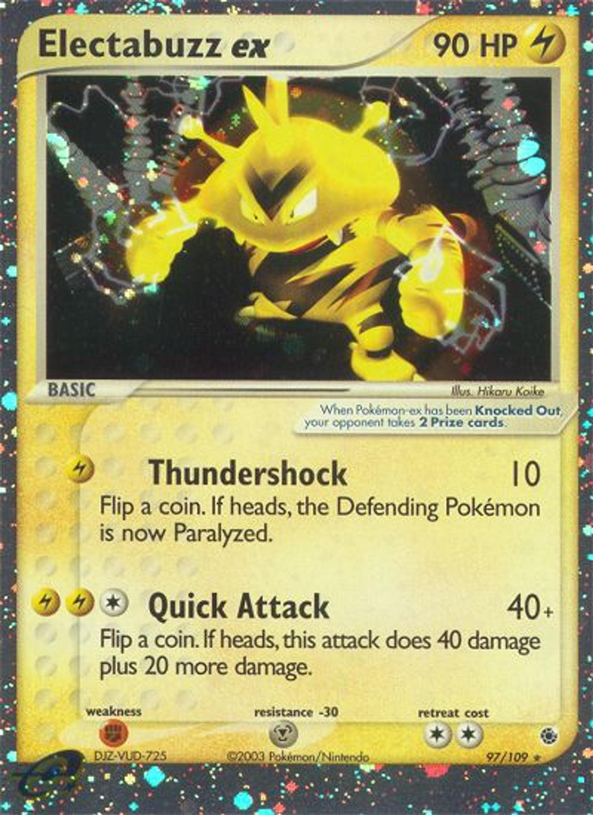 Electabuzz ex — Ruby and Sapphire — Pokemon
