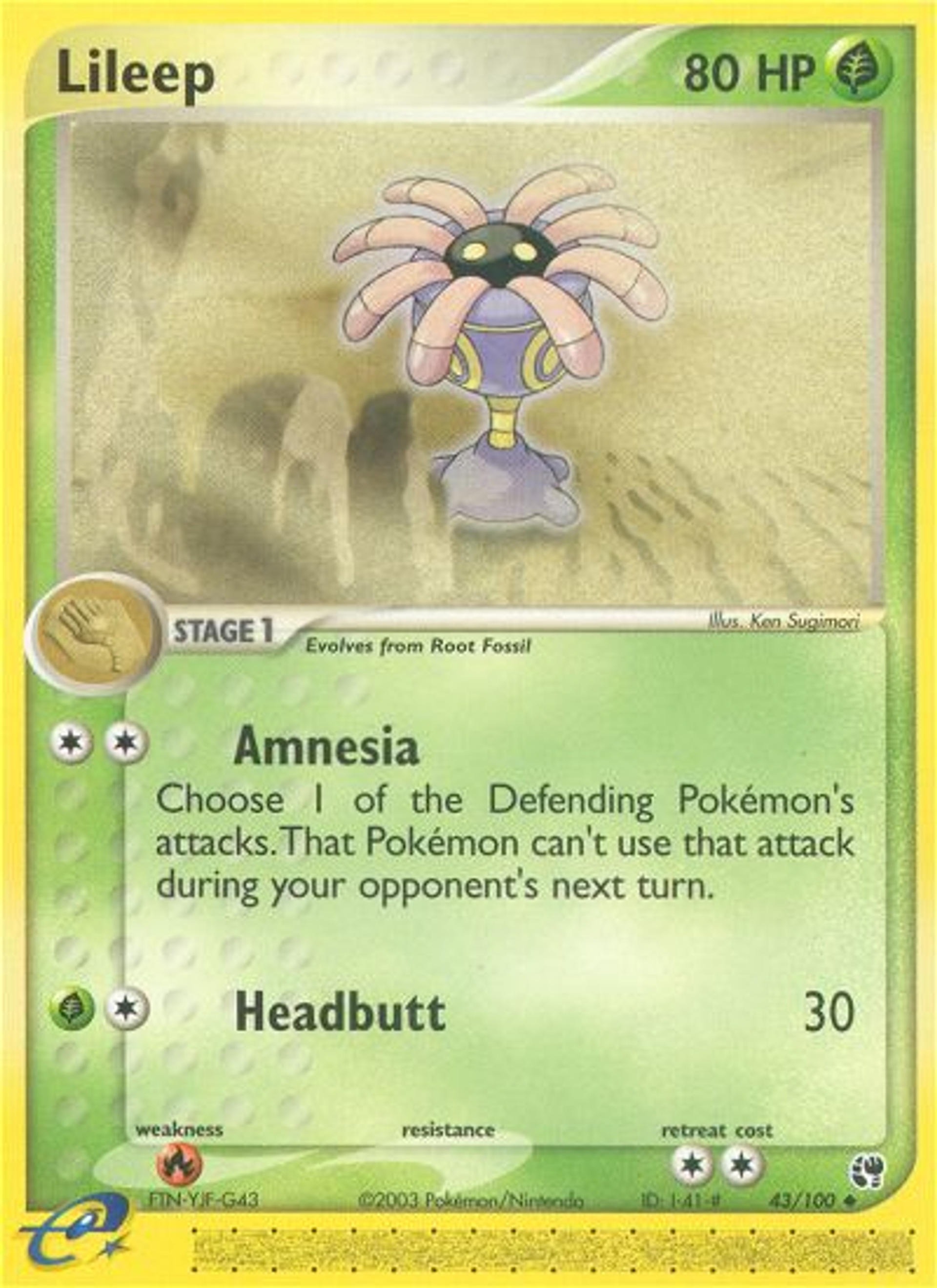 Lileep — Sandstorm — Pokémon