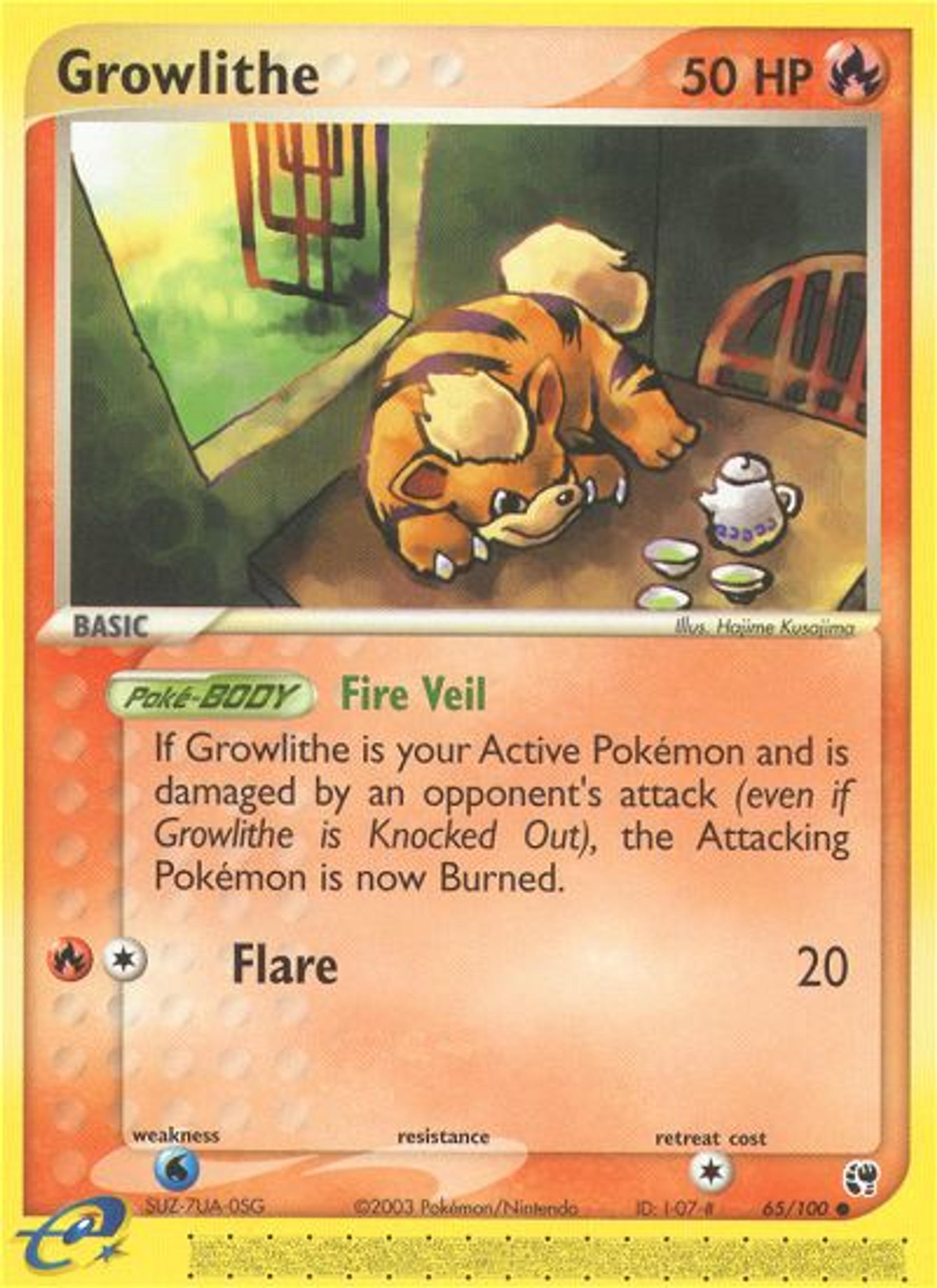 Growlithe — Sandstorm — Pokémon