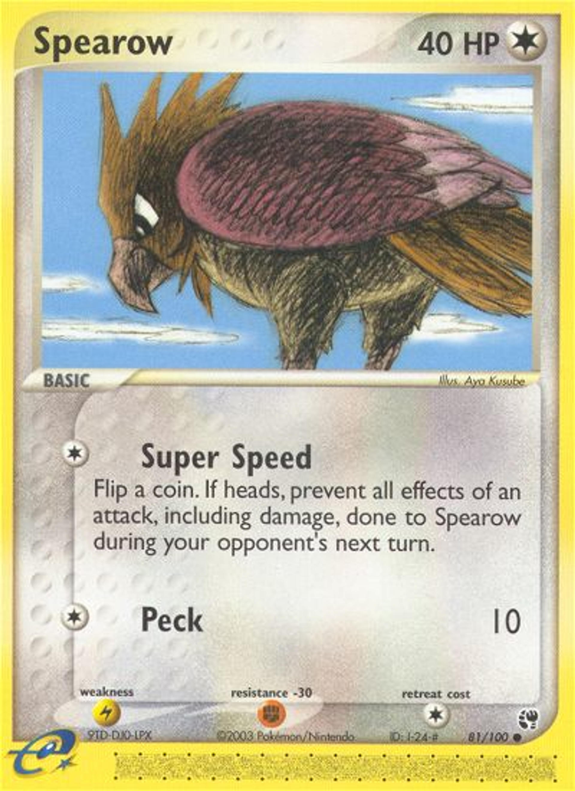 Spearow — Sandstorm — Pokémon