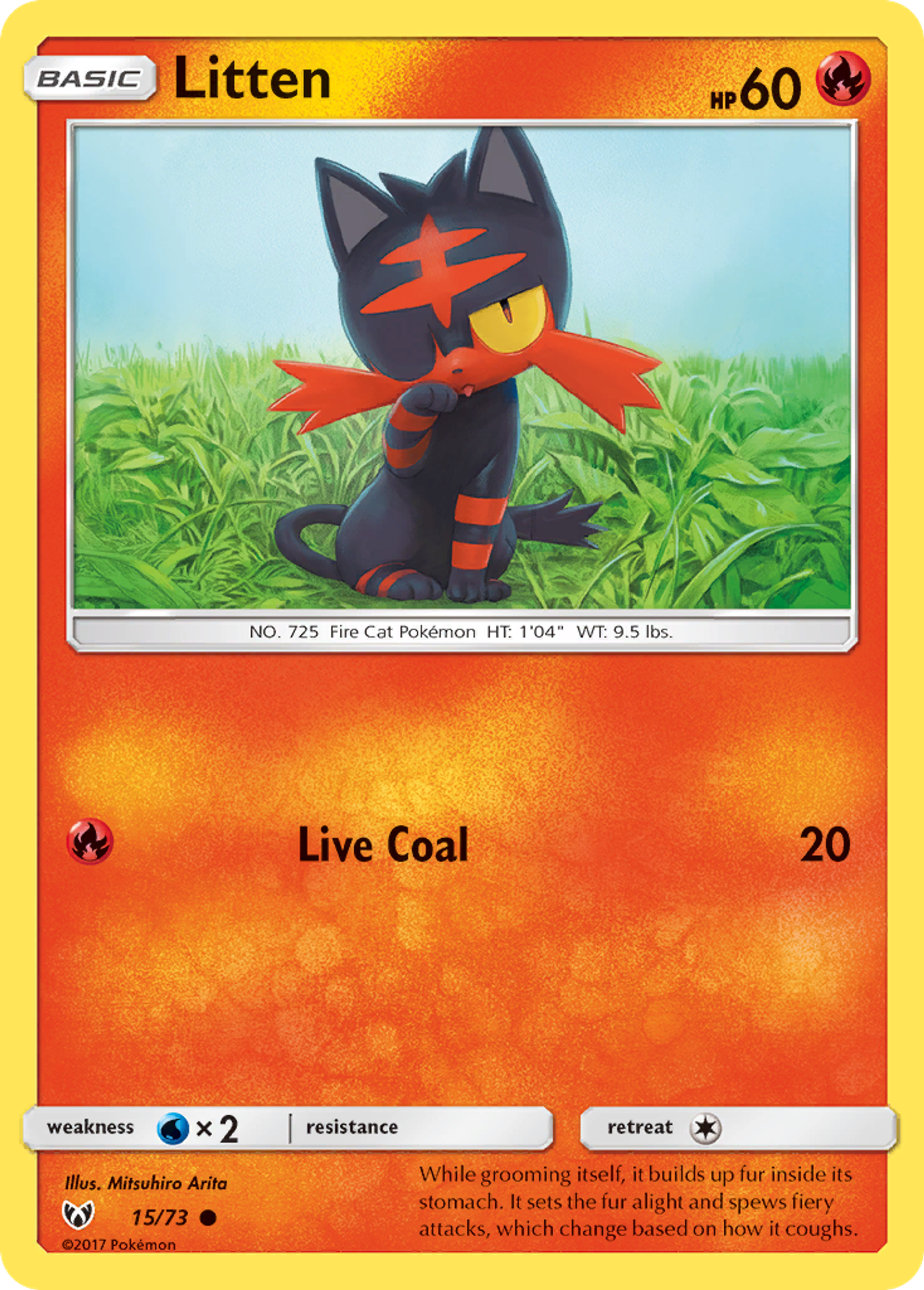 Litten — Shining Legends — Pokémon