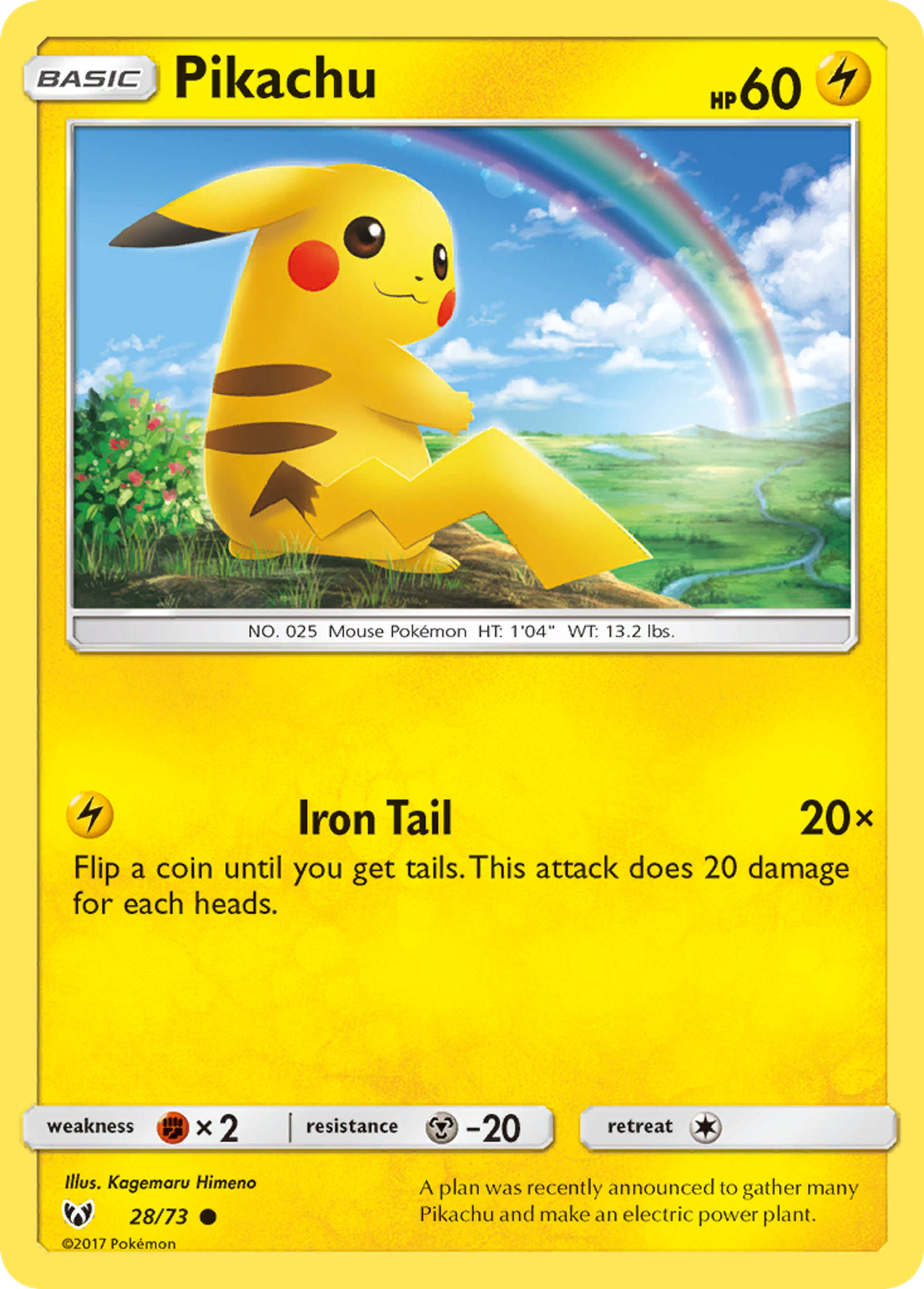 Pikachu — Shining Legends — Pokémon