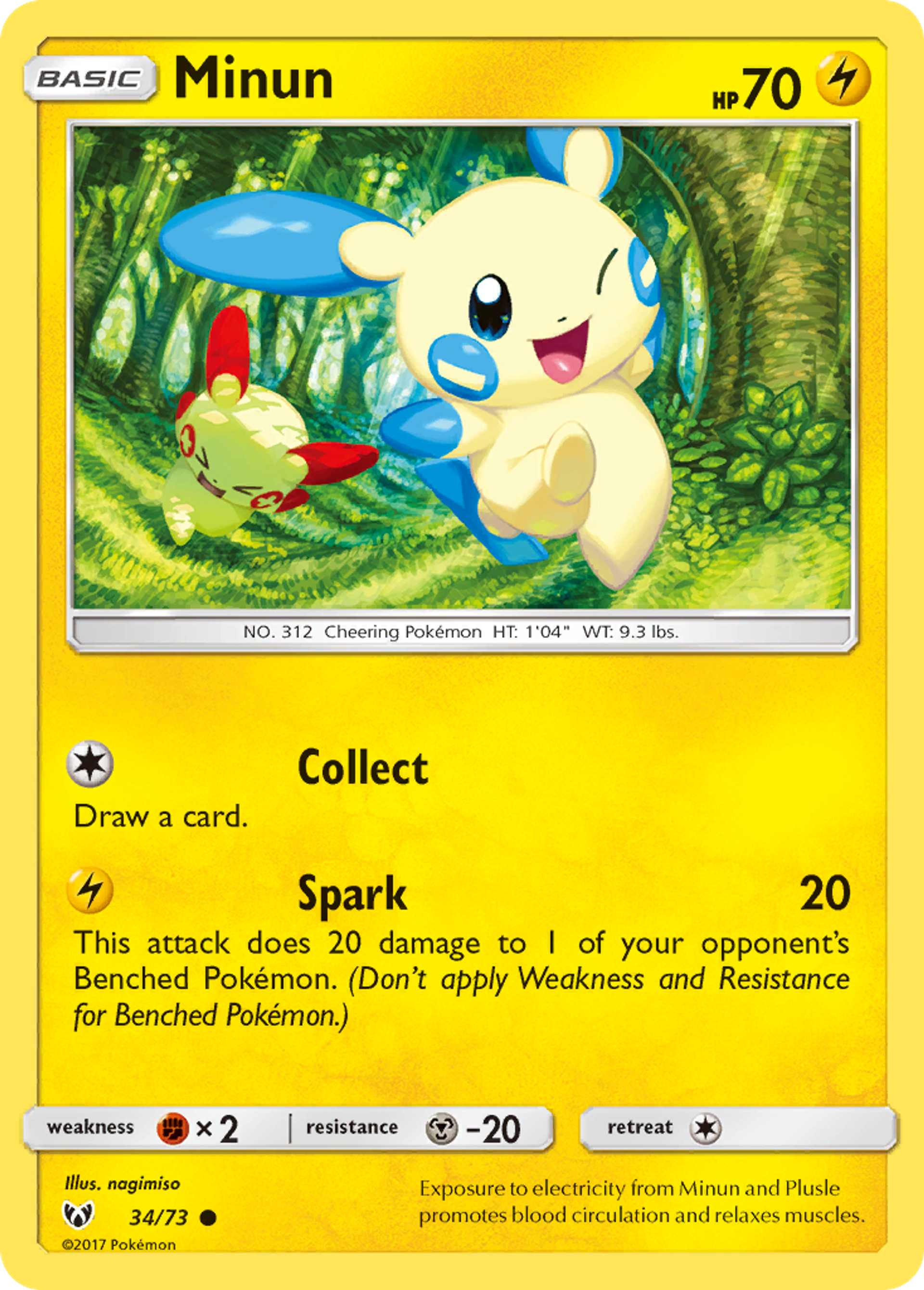Minun — Shining Legends — Pokémon