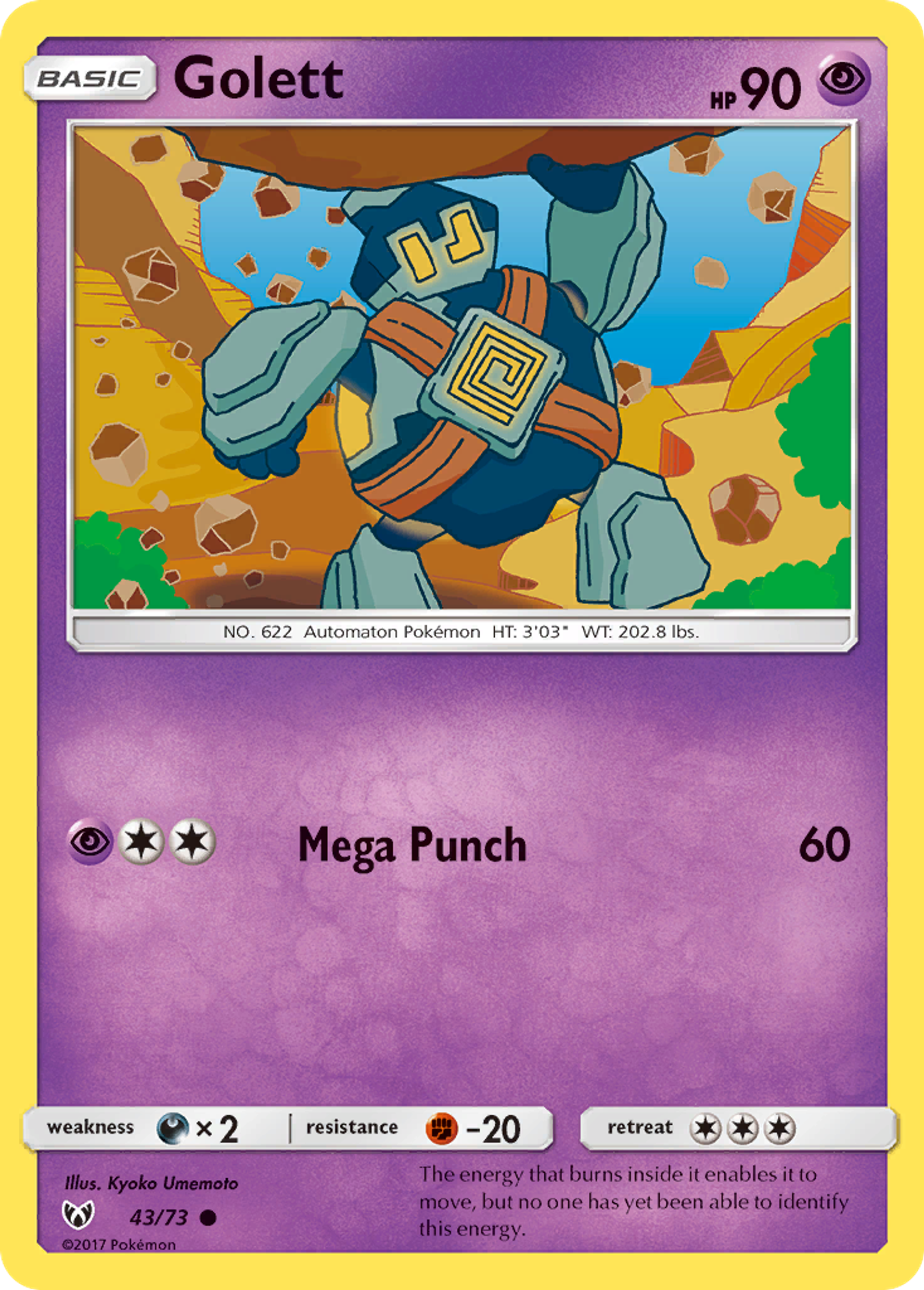 Golett — Shining Legends — Pokémon