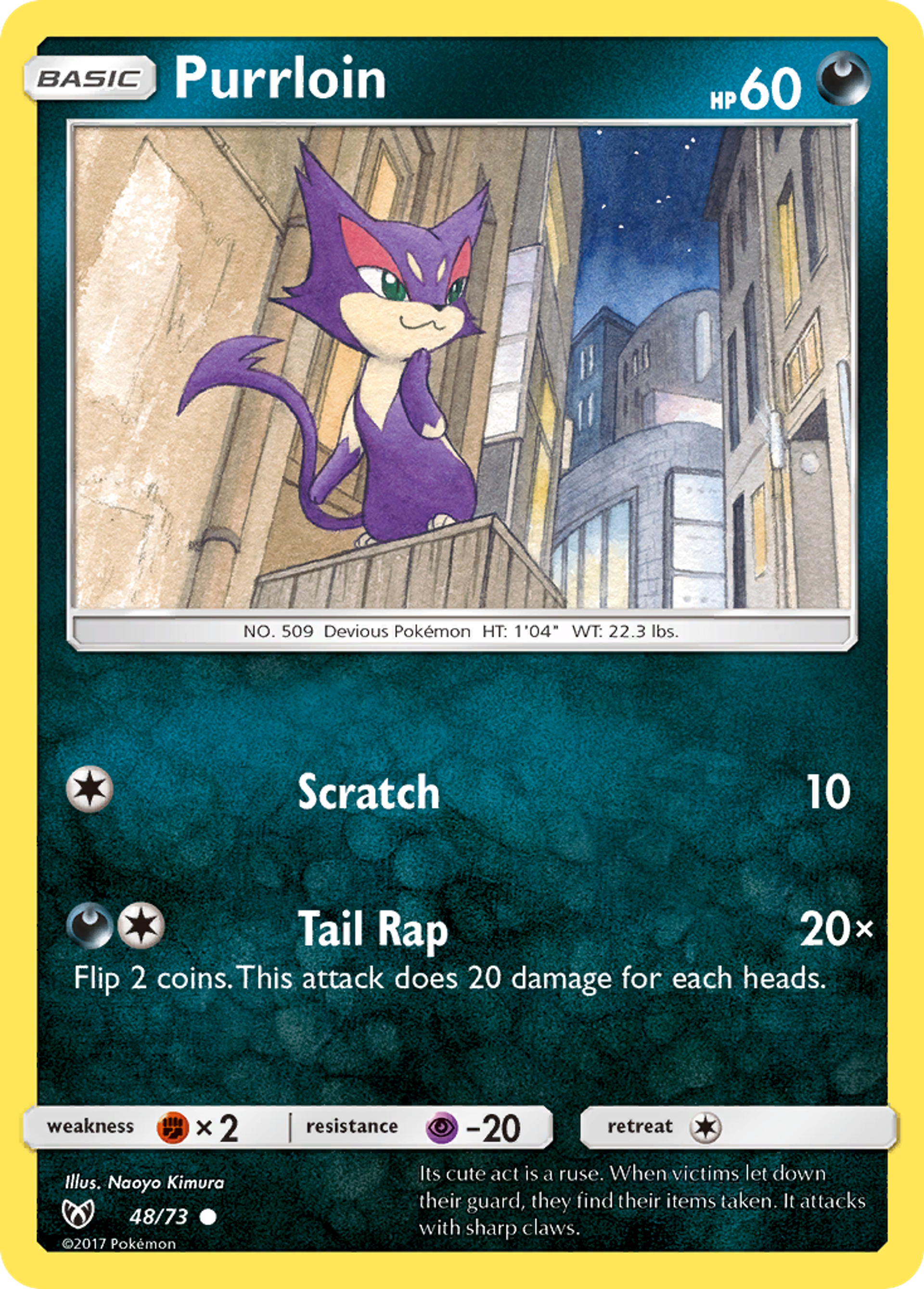 Purrloin — Shining Legends — Pokémon