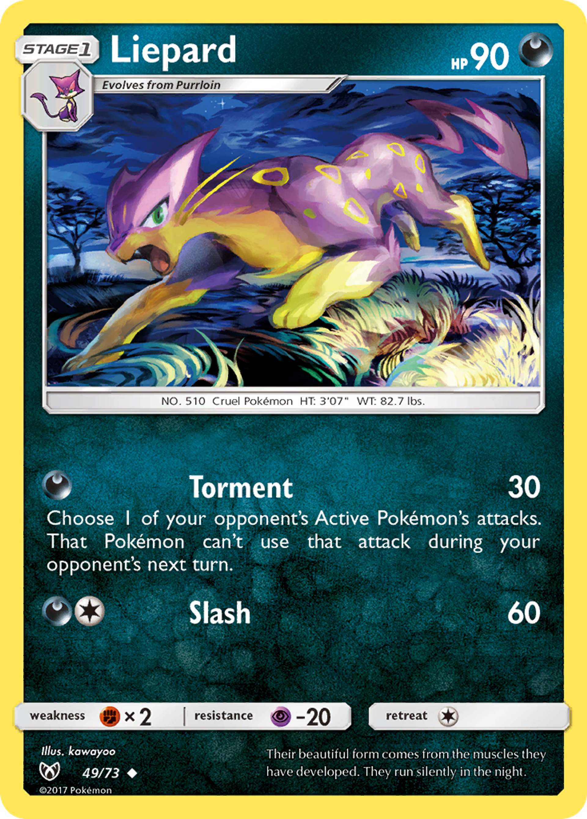 Liepard — Shining Legends — Pokémon