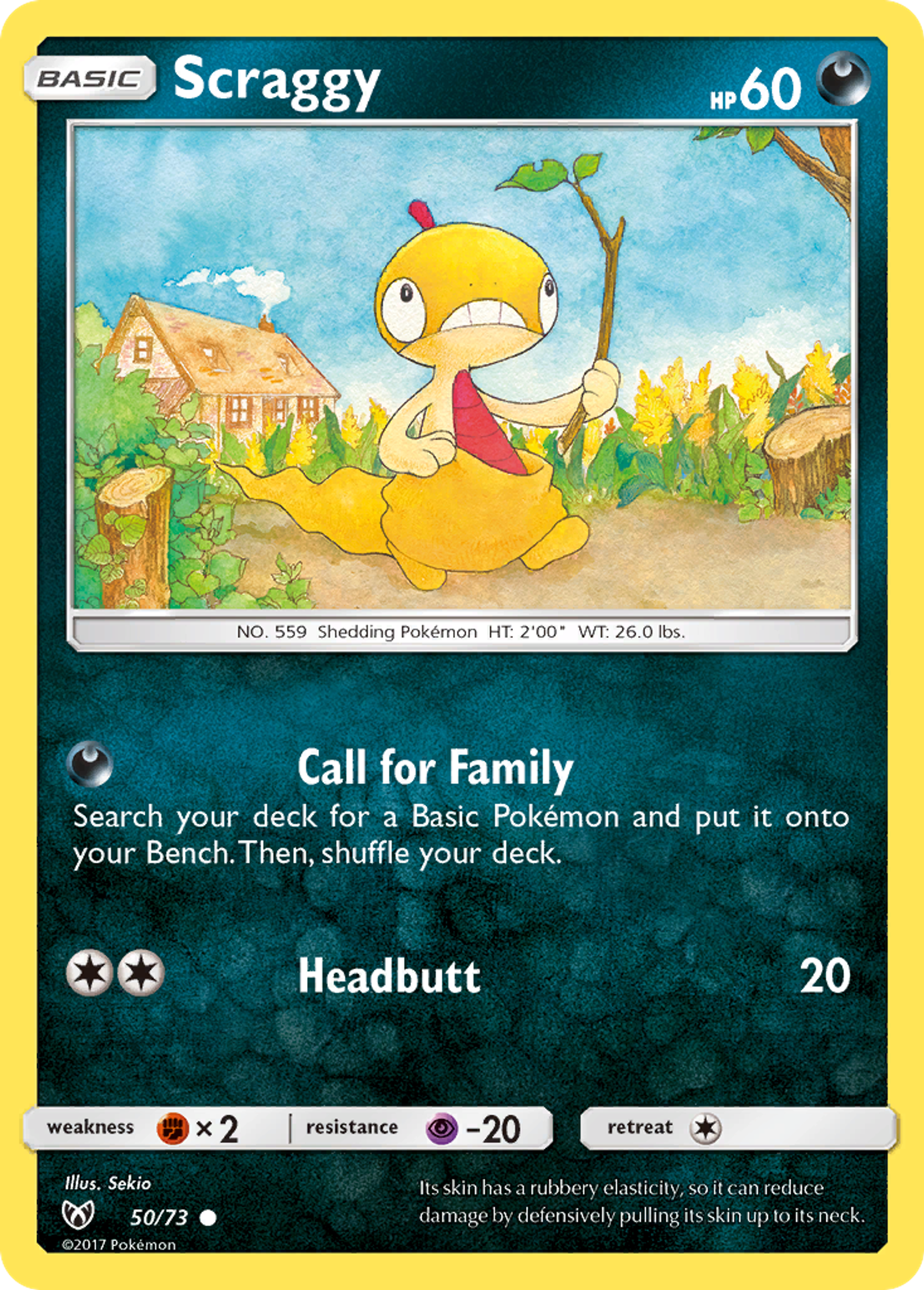 Scraggy — Shining Legends — Pokémon