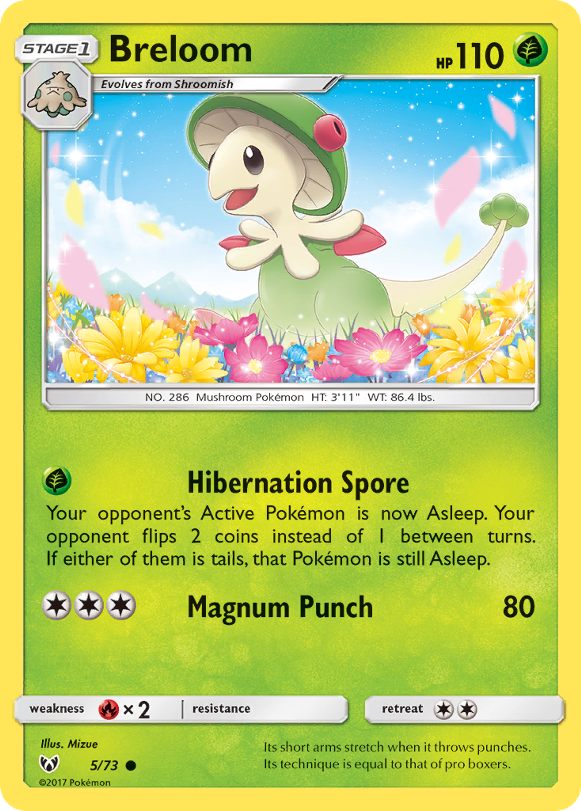 Breloom — Shining Legends — Pokémon