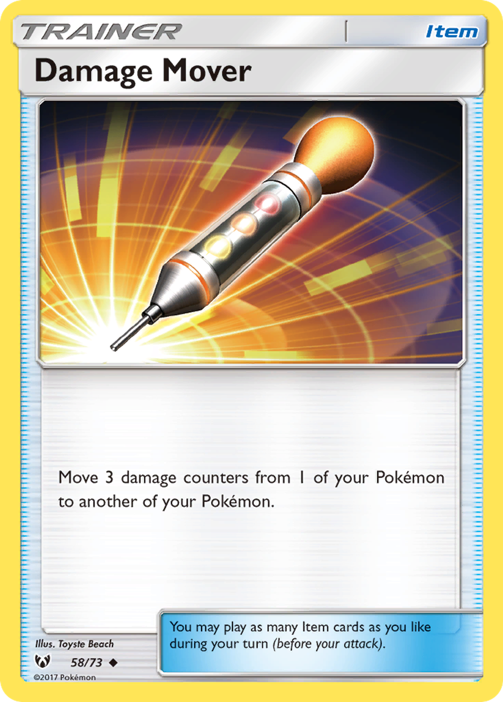 Damage Mover — Shining Legends — Pokémon