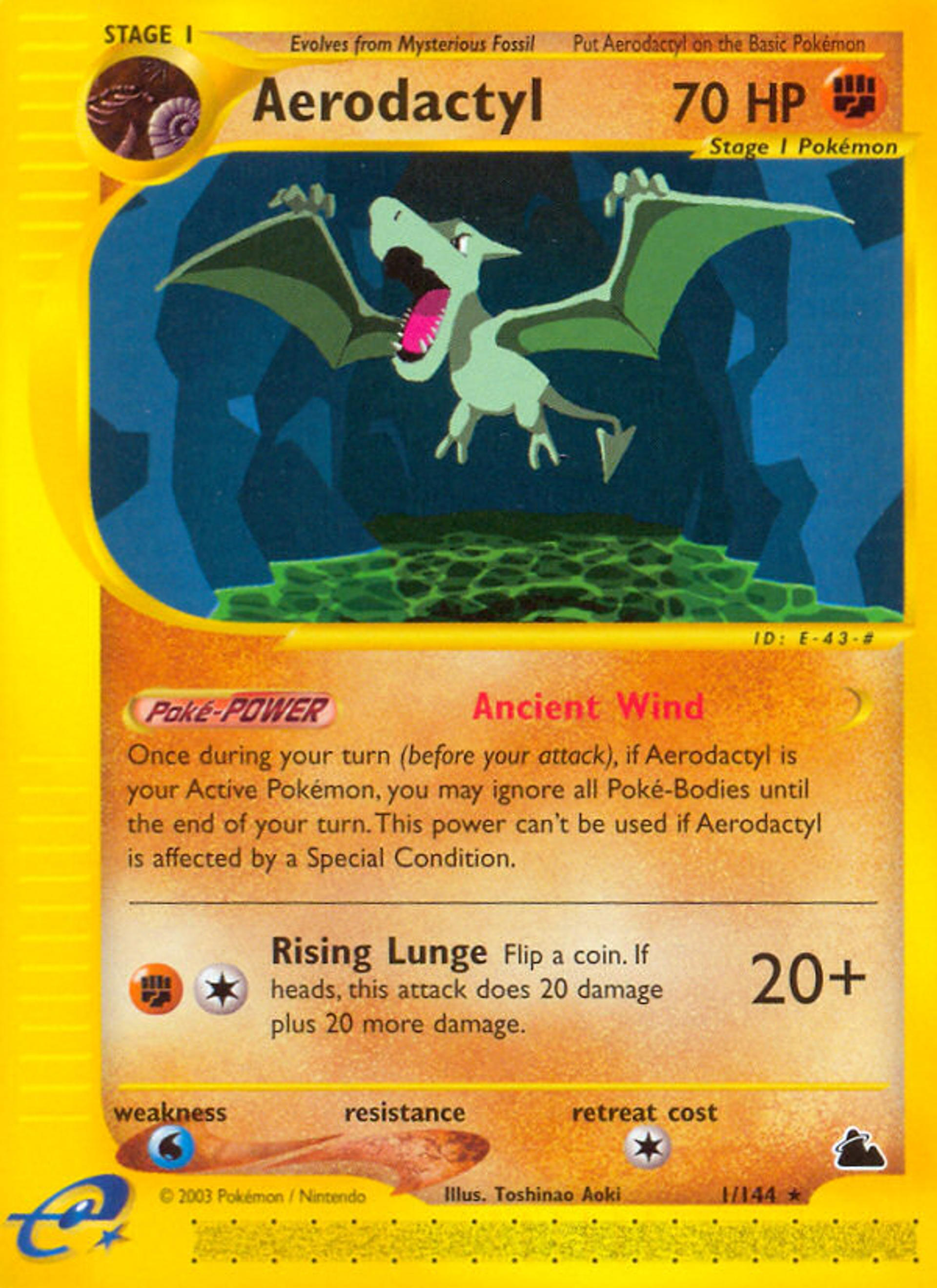 Aerodactyl — Skyridge — Pokemon