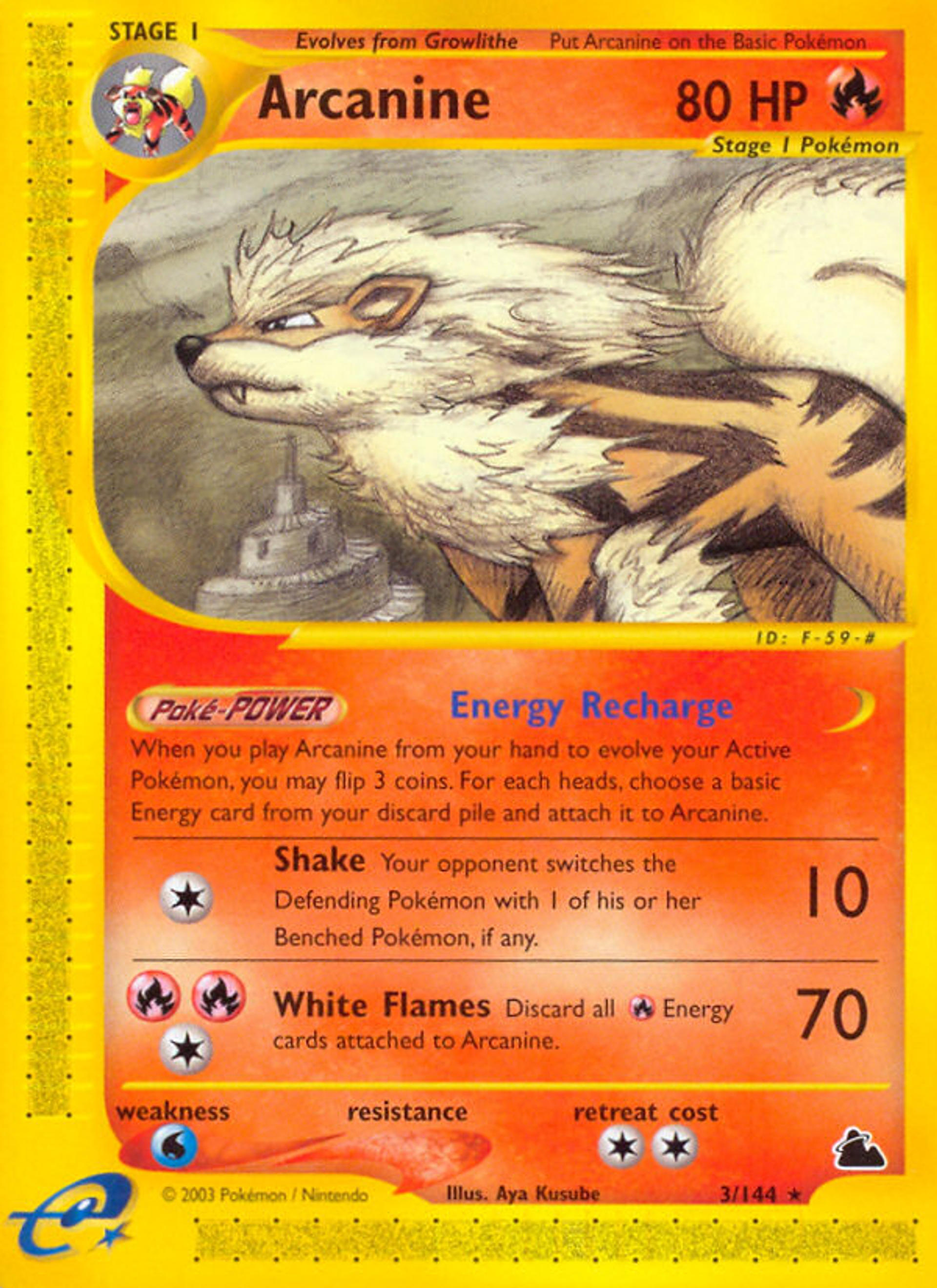 Arcanine — Skyridge — Pokemon