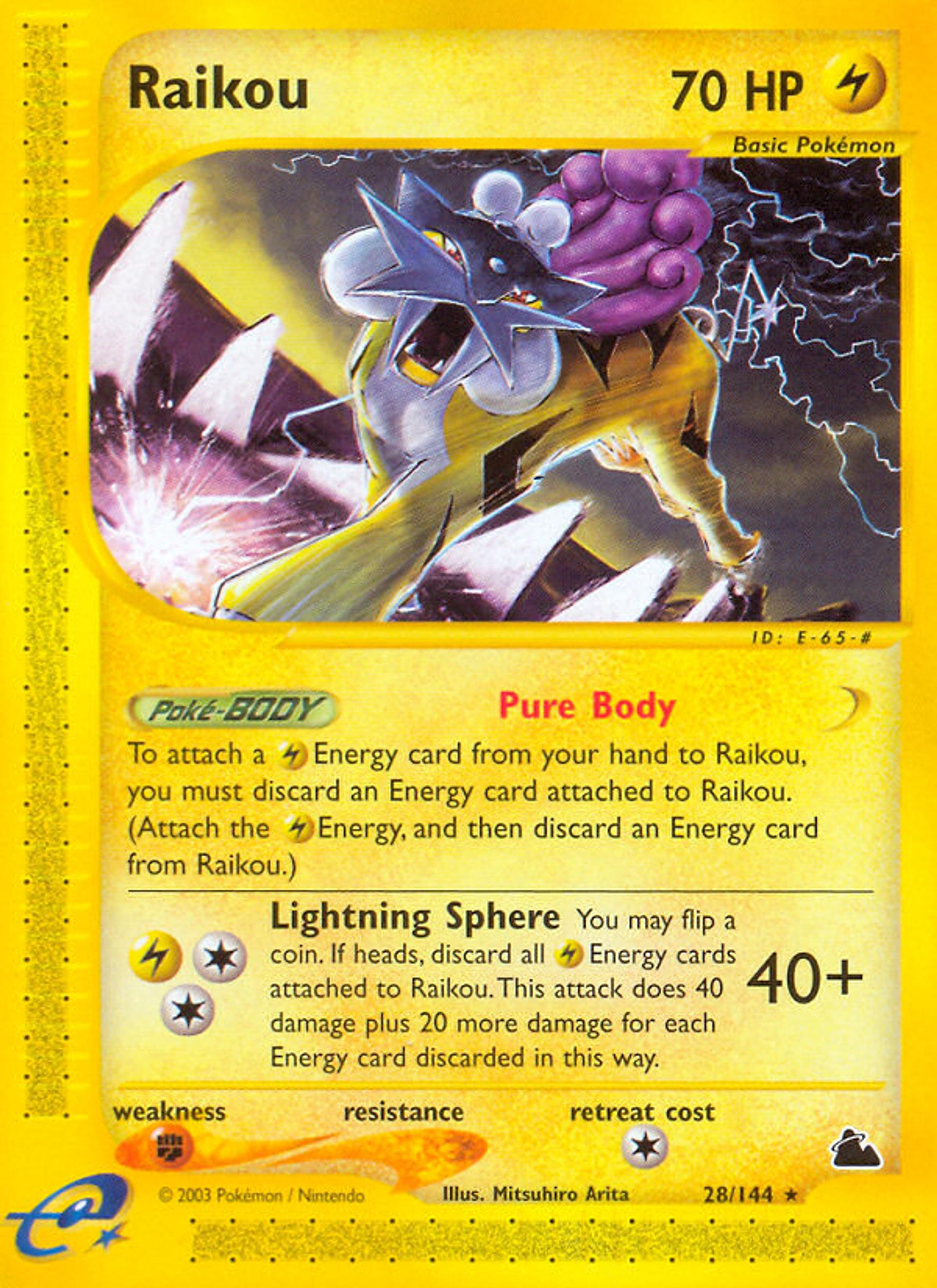 Raikou — Skyridge — Pokemon