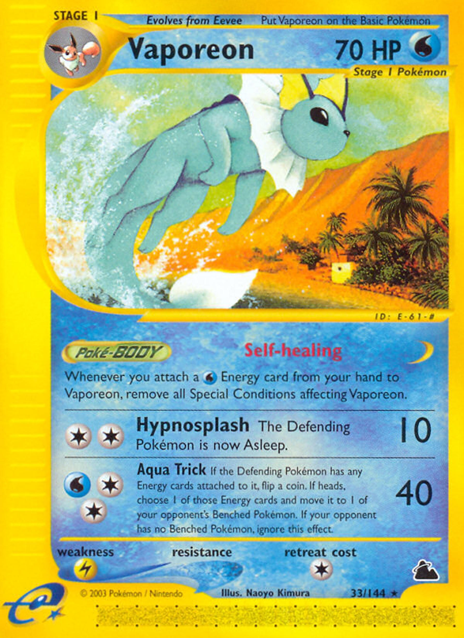 Vaporeon — Skyridge — Pokemon