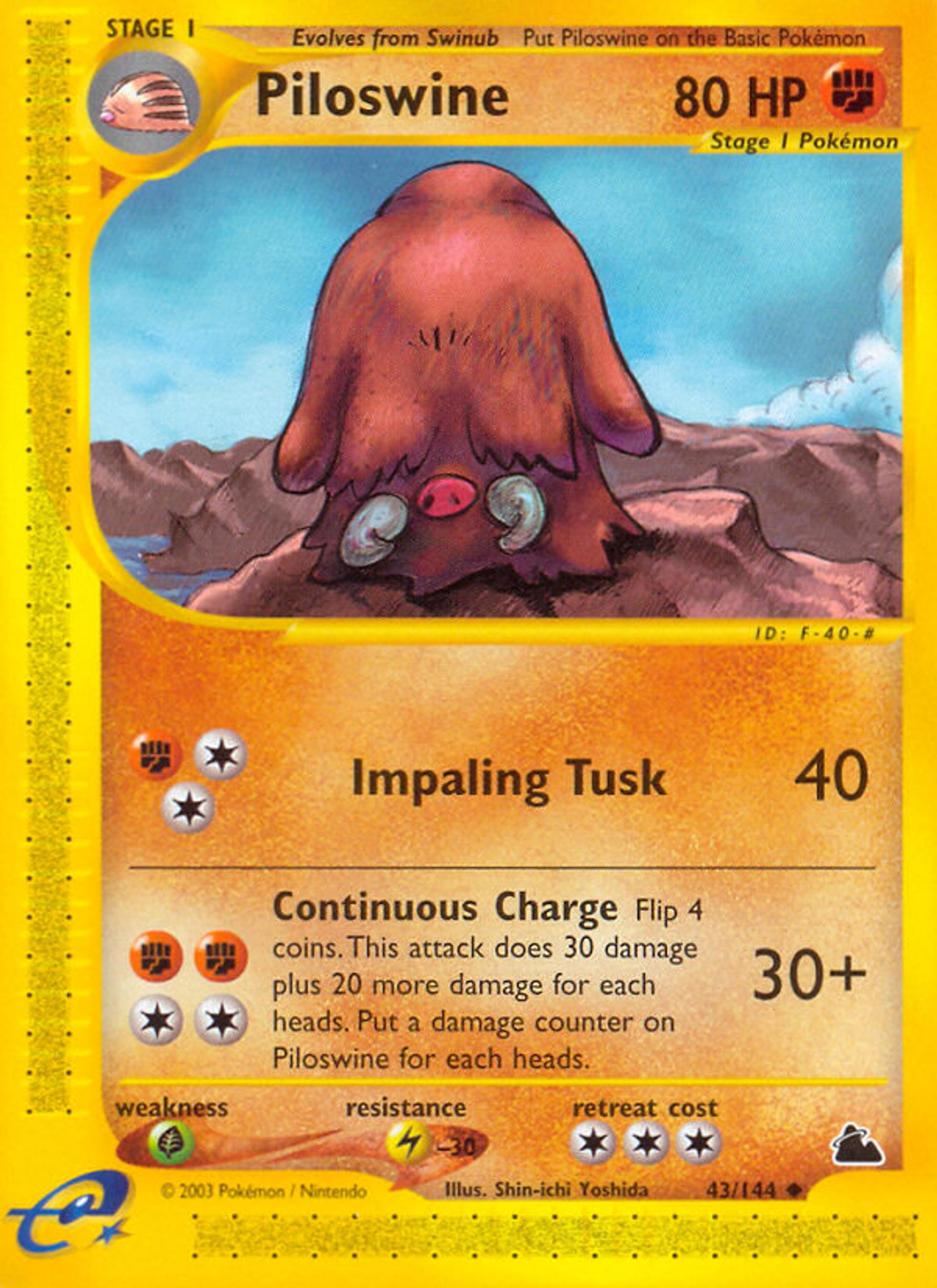 Piloswine — Skyridge — Pokemon
