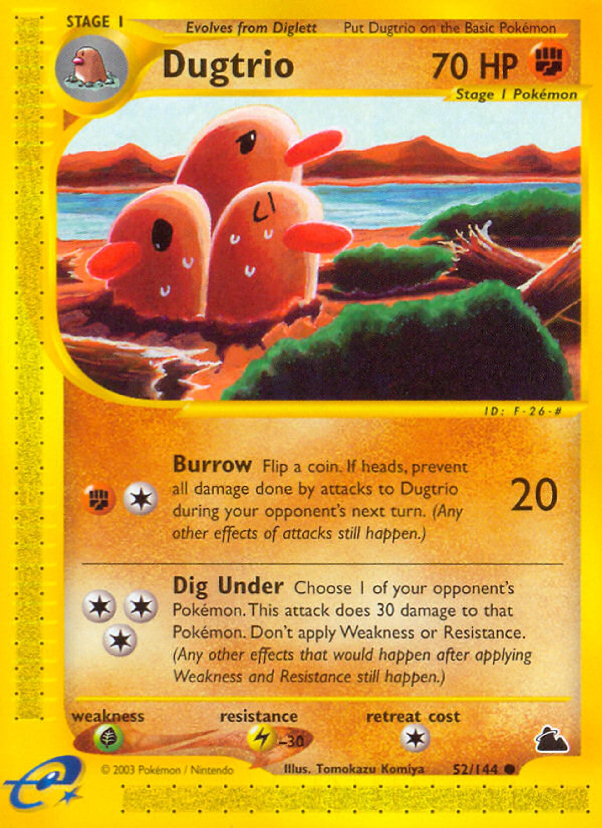 Dugtrio — Skyridge — Pokémon