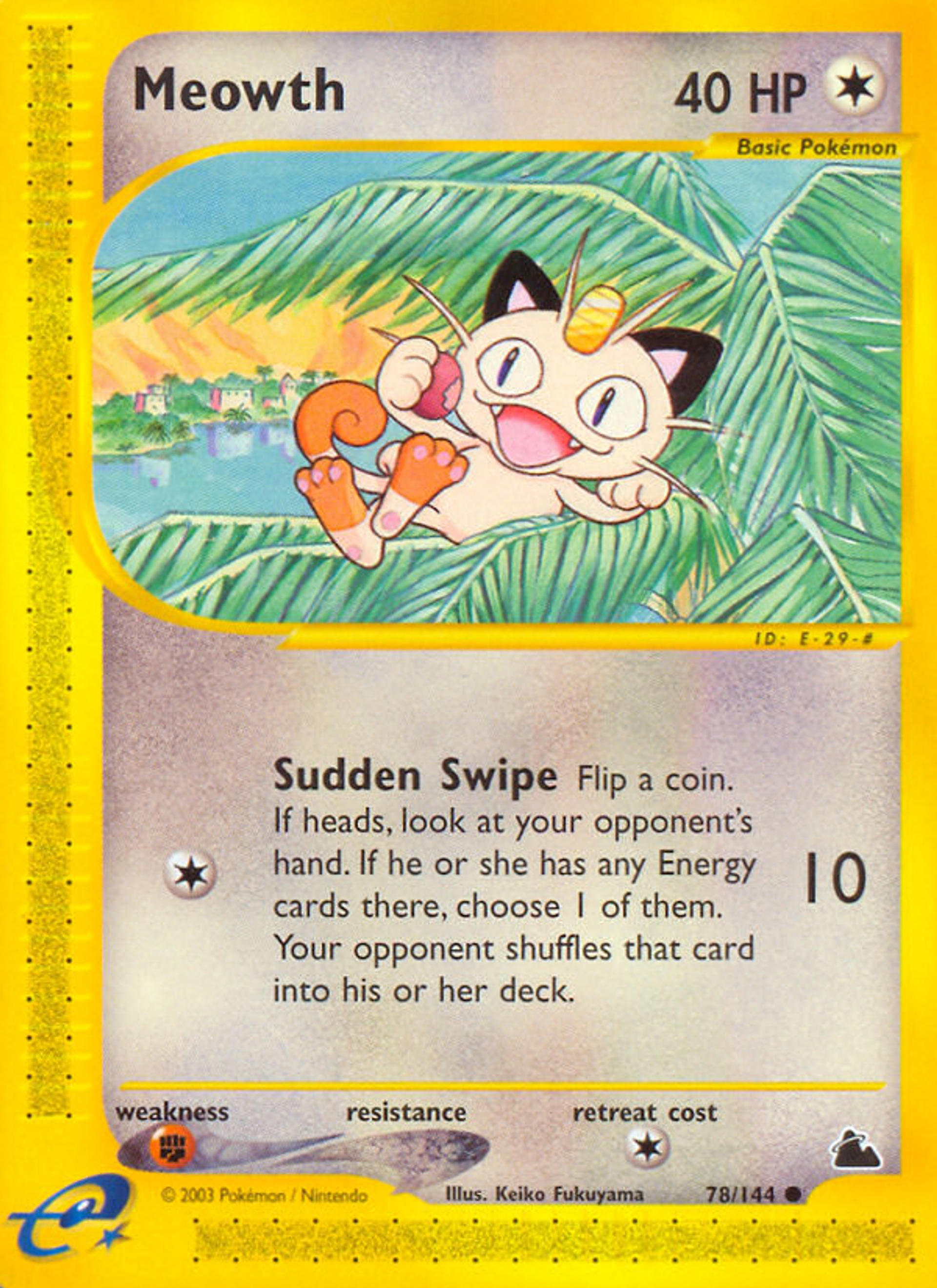 Meowth — Skyridge — Pokemon