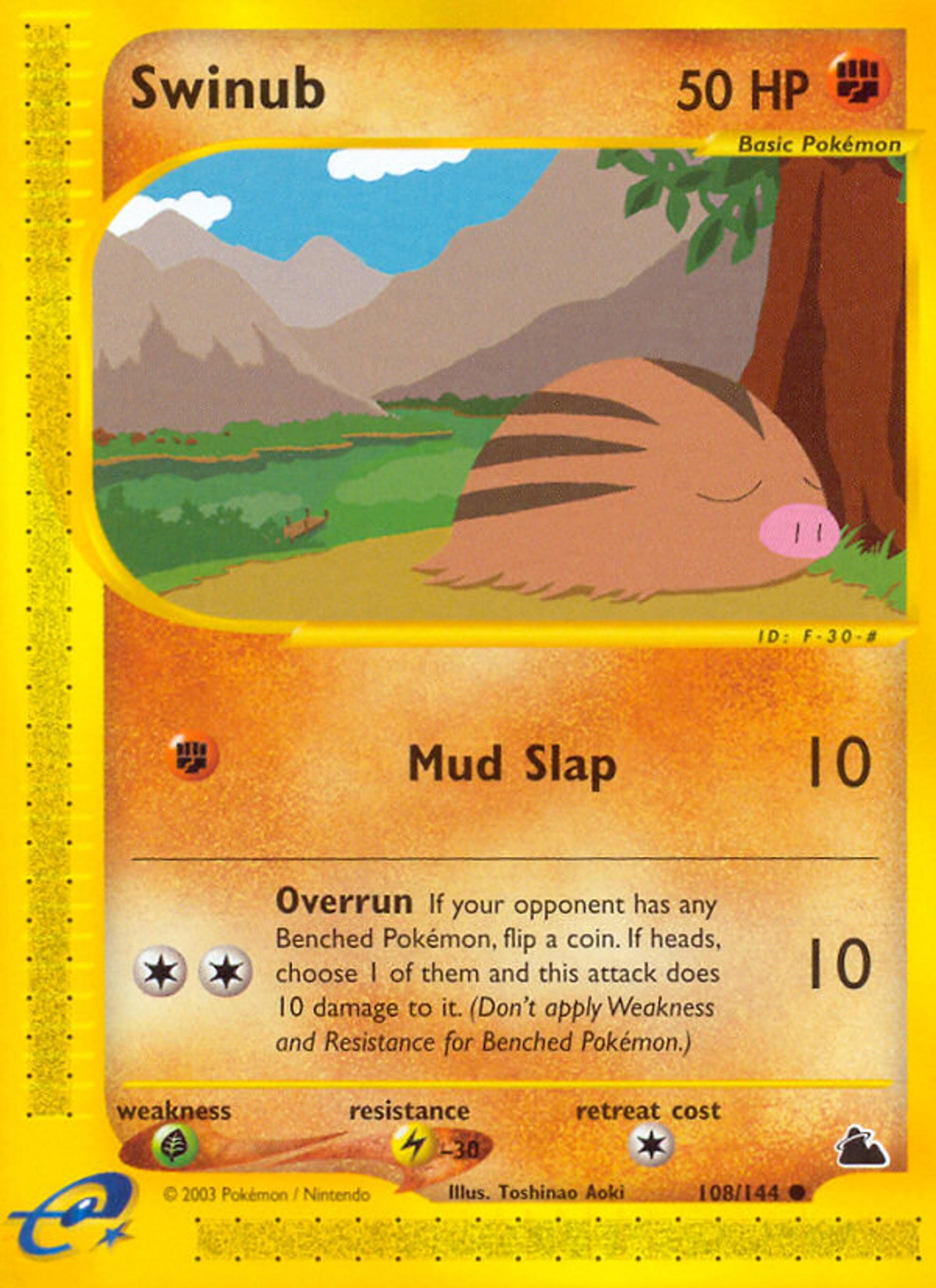 Swinub — Skyridge — Pokemon