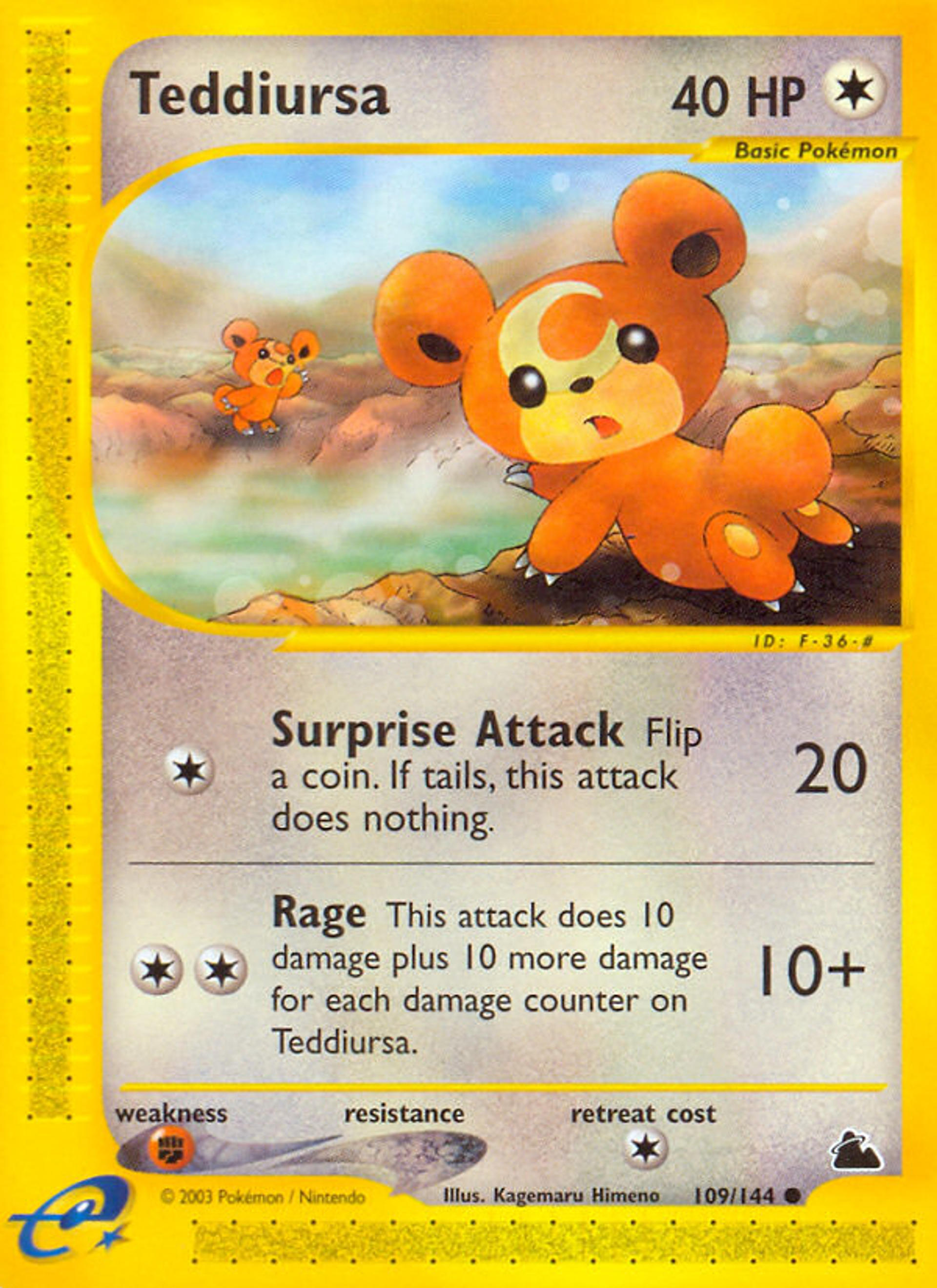 Teddiursa — Skyridge — Pokemon