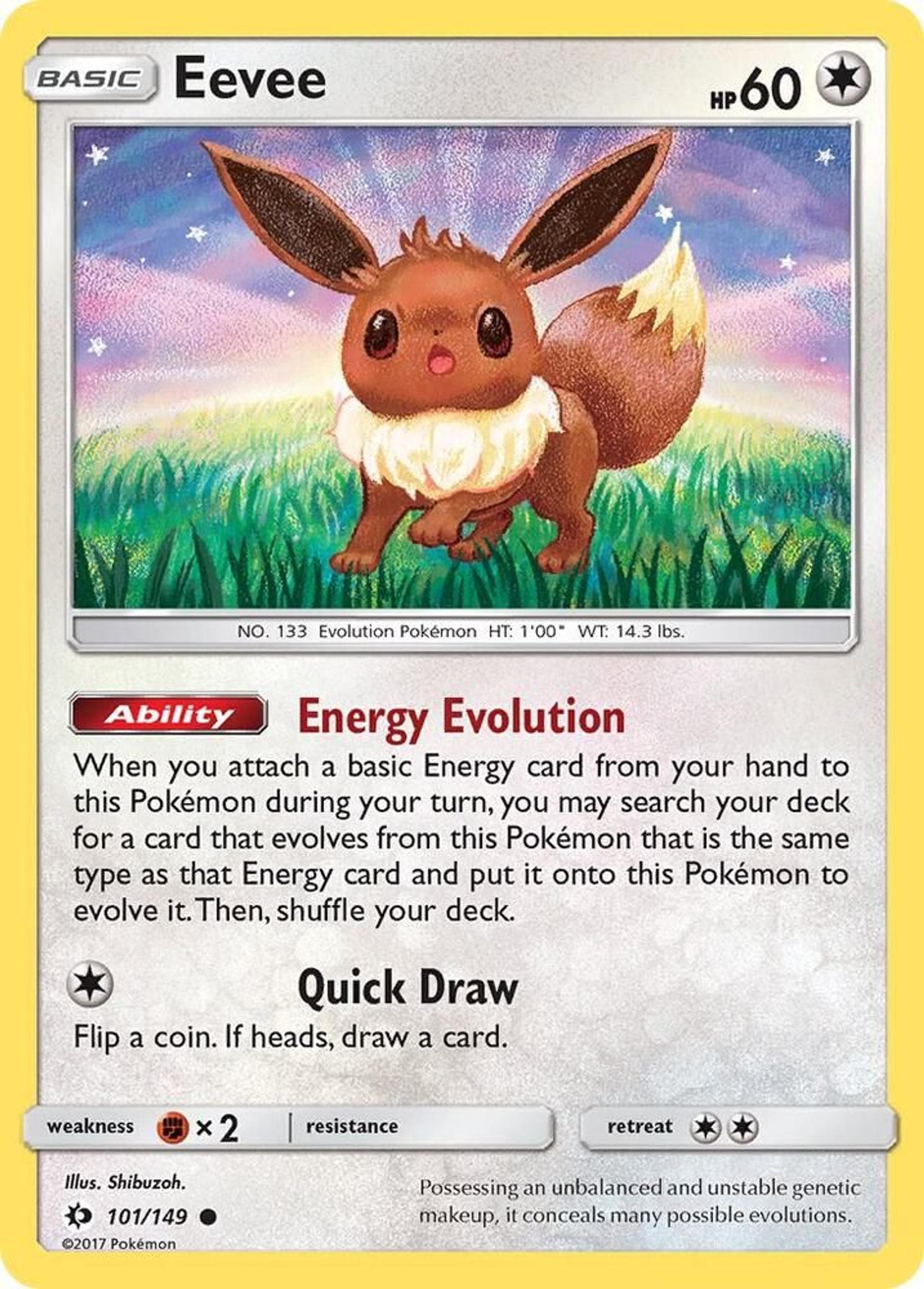 Eevee — SM Base Set — Pokémon