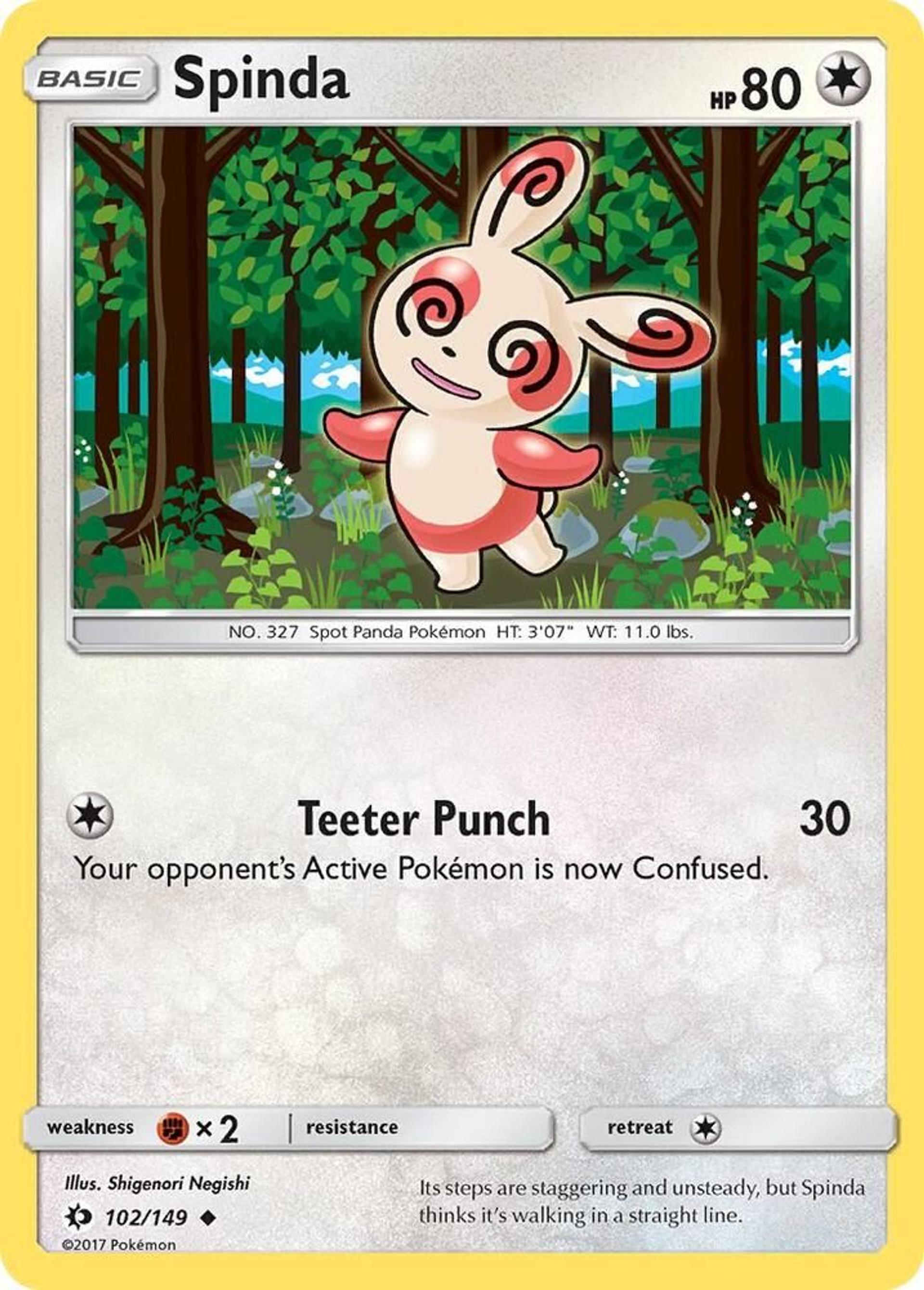Spinda — SM Base Set — Pokemon