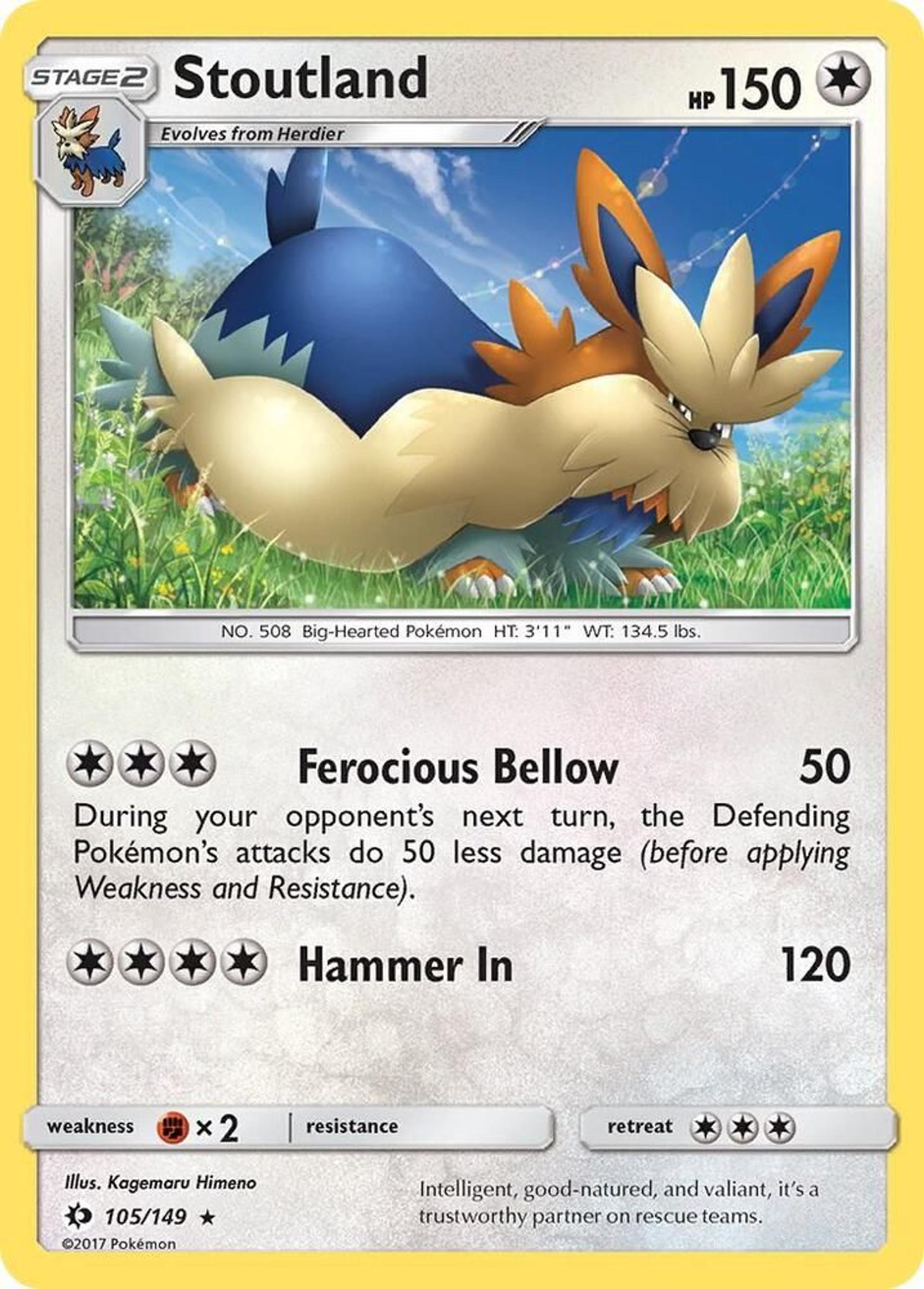 Mastouffe — SM Base Set — Pokemon