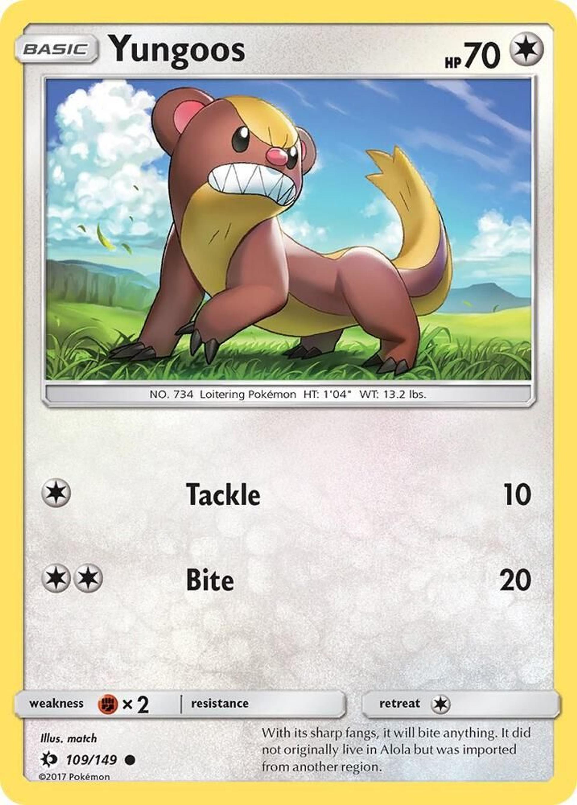 Yungoos — SM Base Set — Pokemon