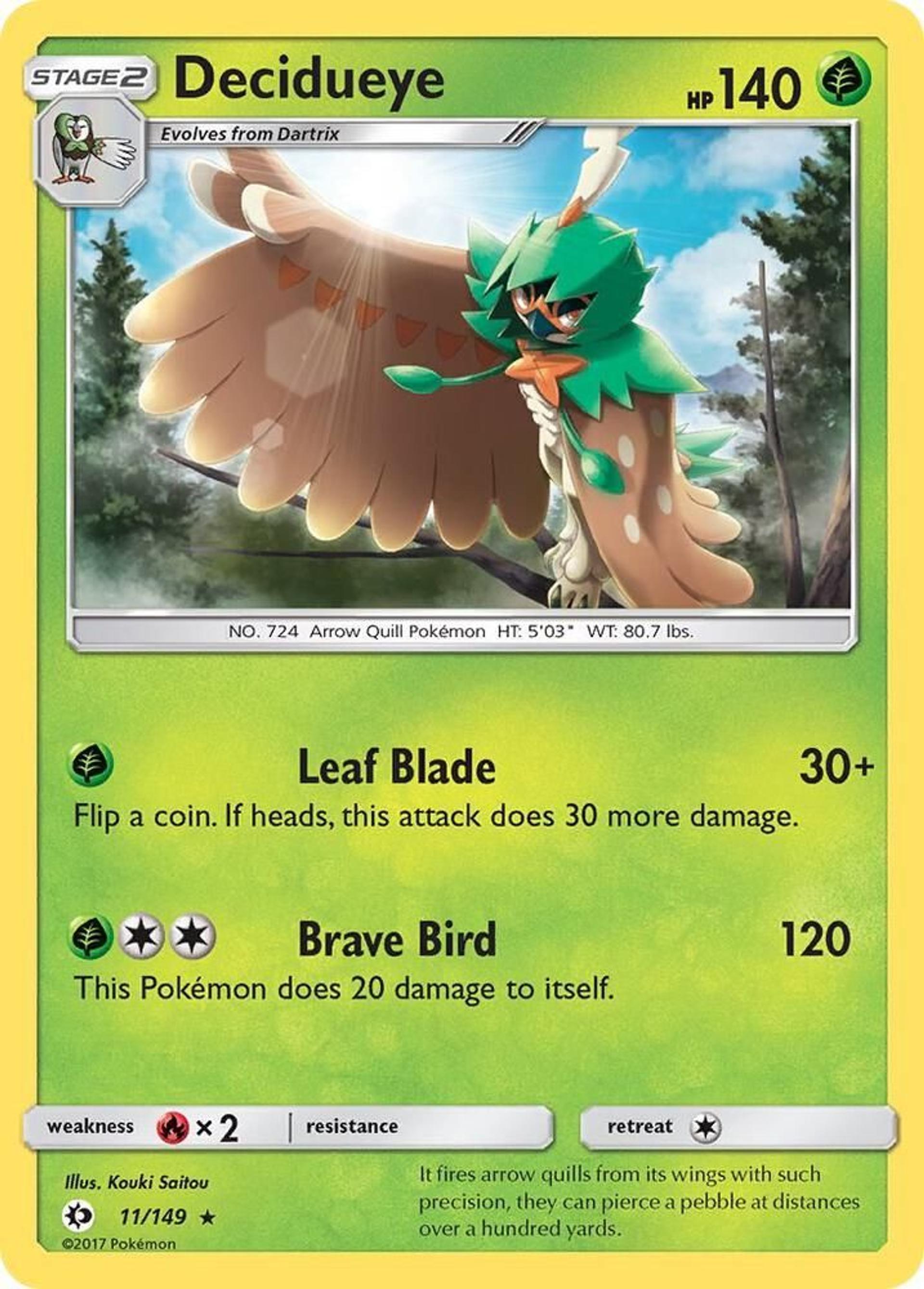 Decidueye — SM Base Set — Pokemon