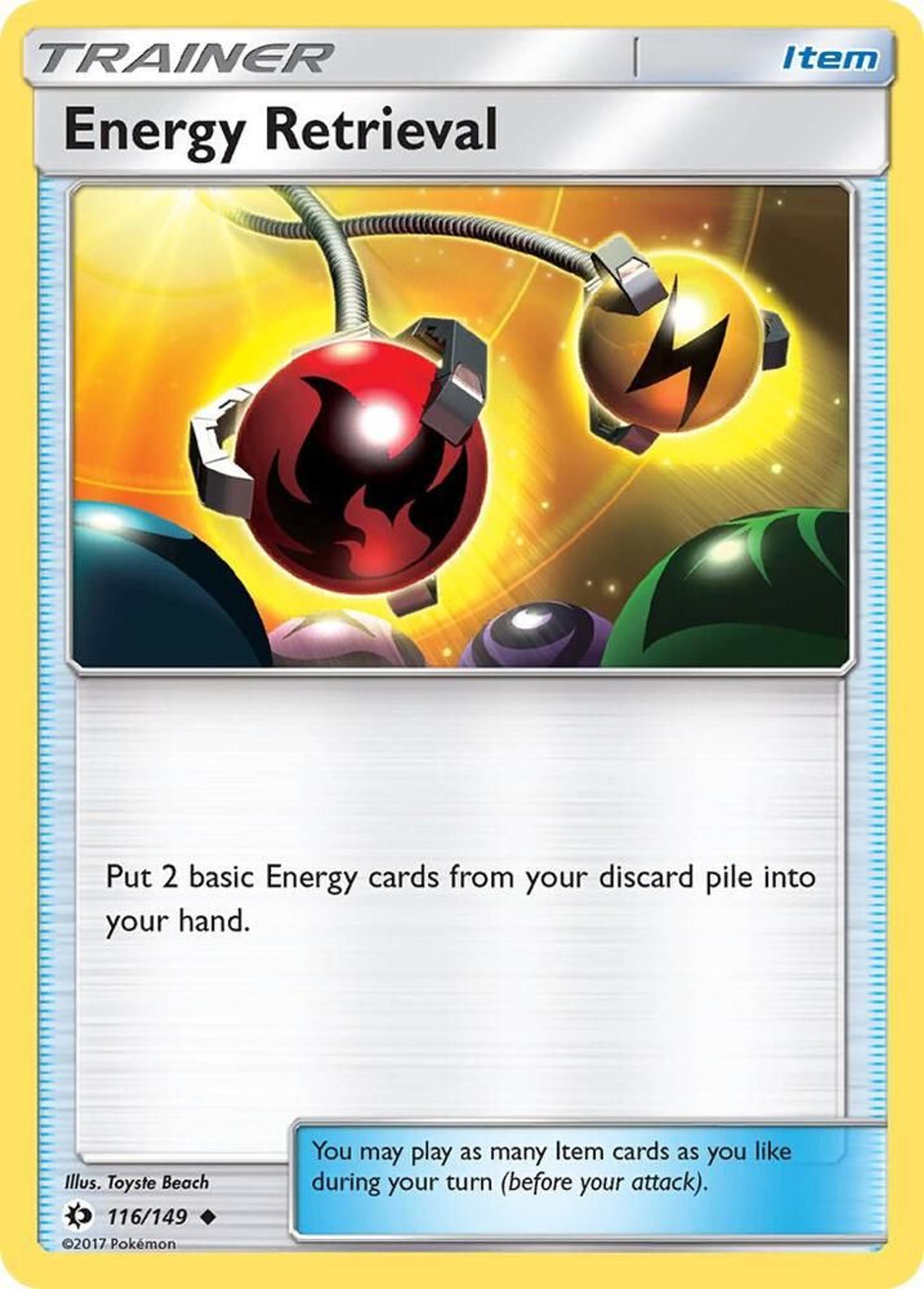Energy Retrieval — SM Base Set — Pokemon