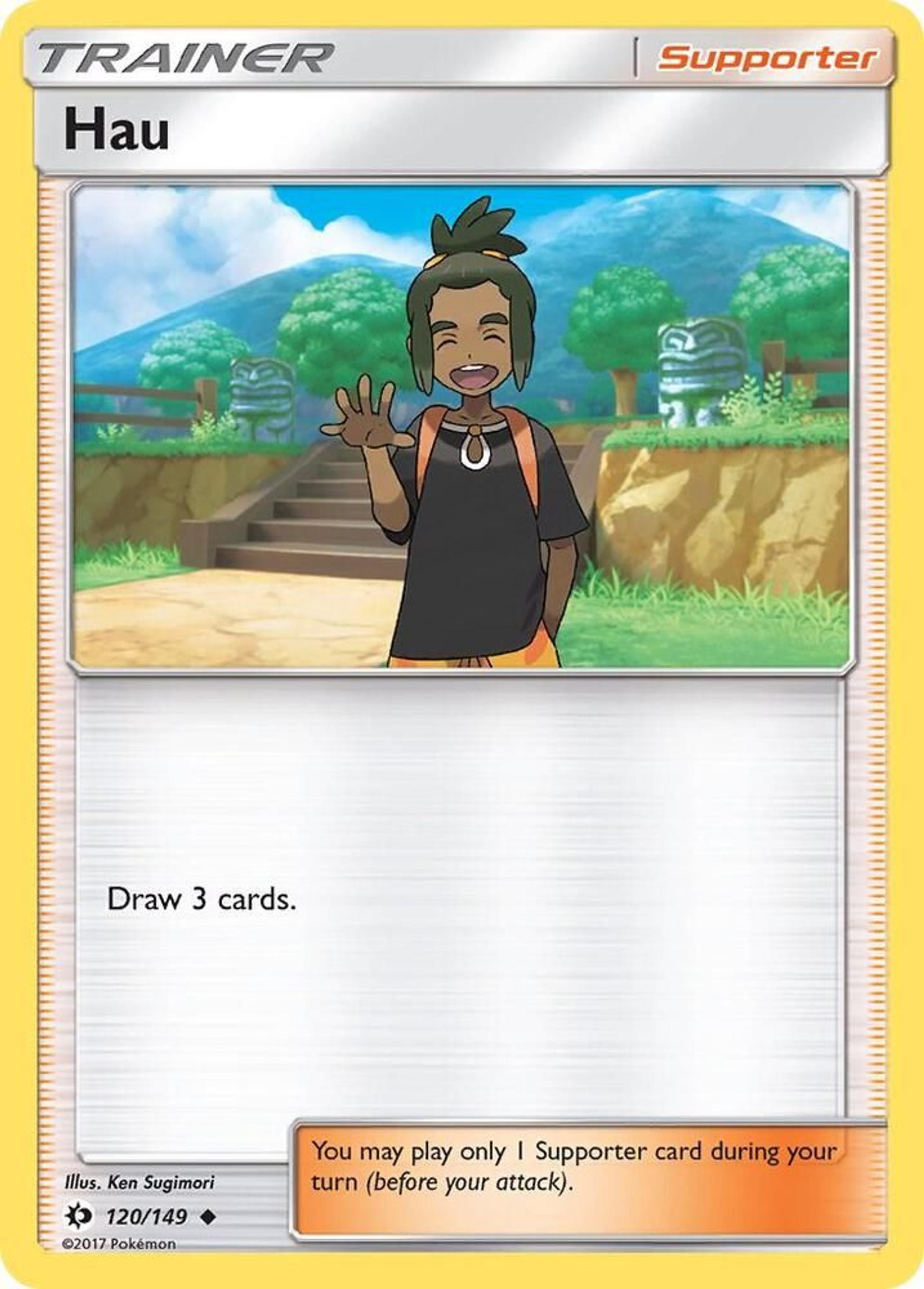 Hau — SM Base Set — Pokemon