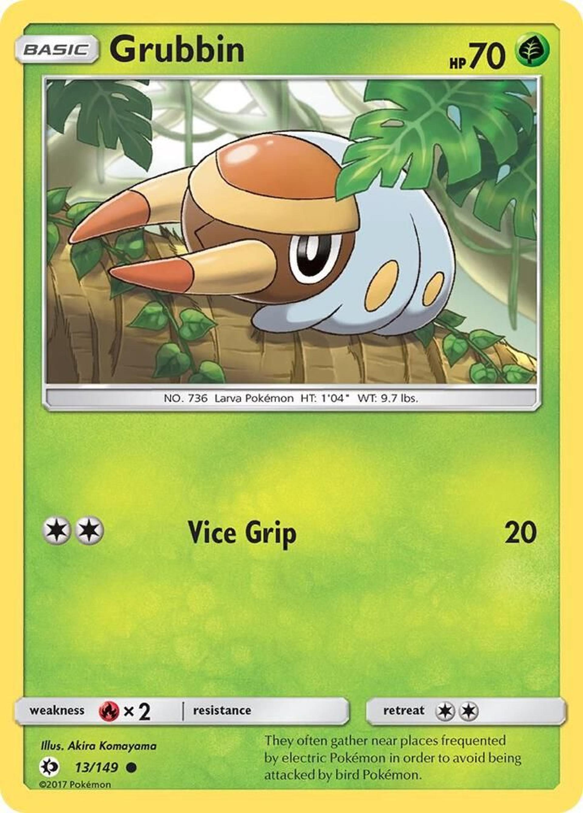 Grubbin — SM Base Set — Pokemon