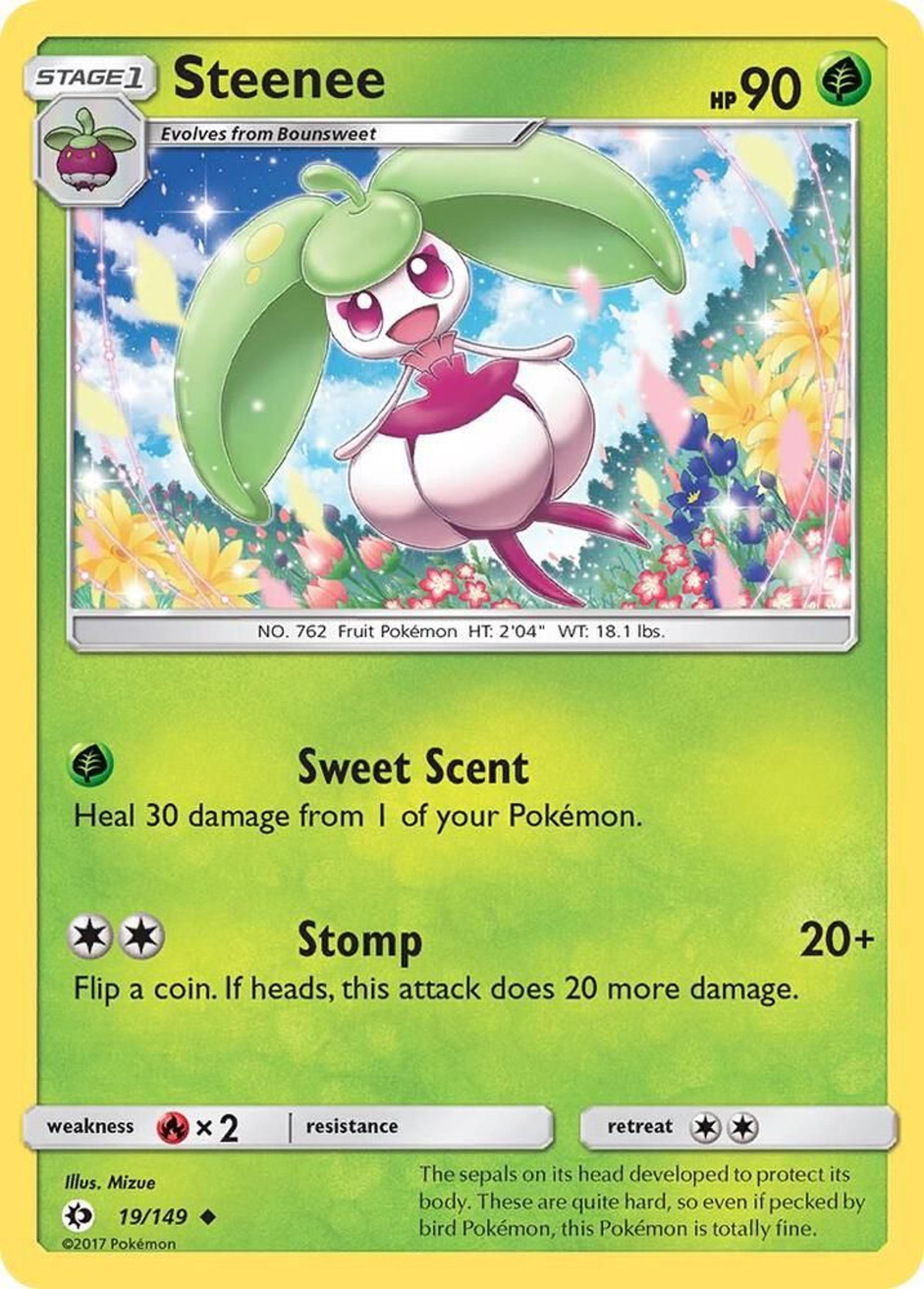 Steenee — SM Base Set — Pokemon