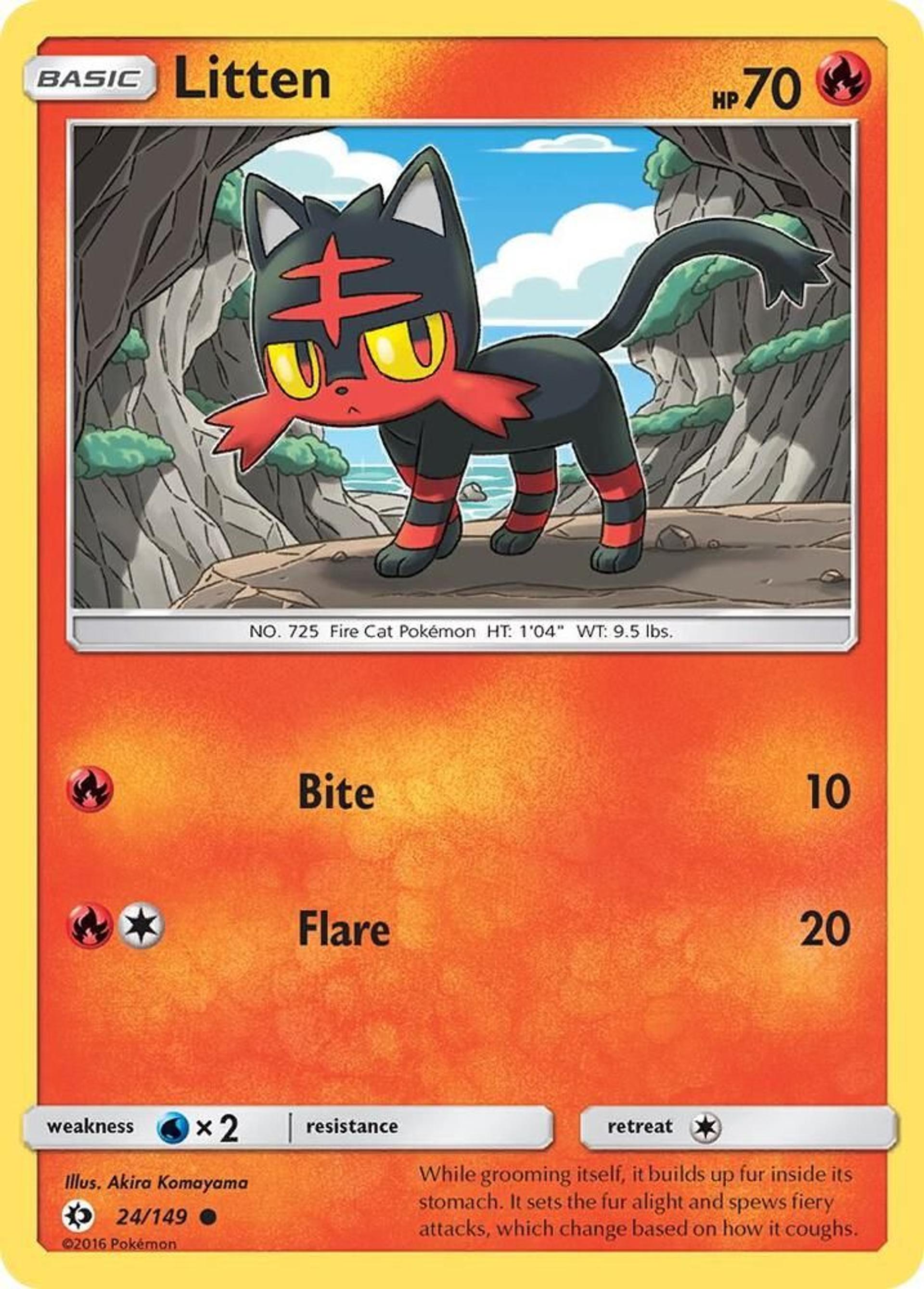 Litten — SM Base Set — Pokemon