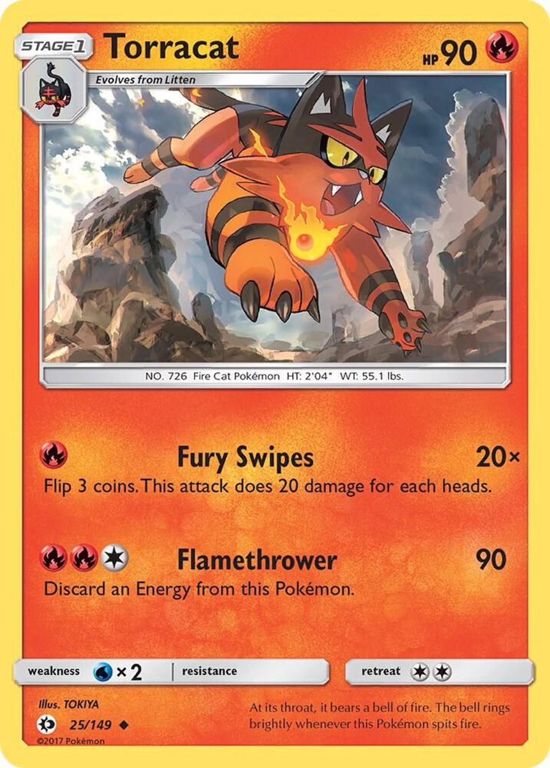 Torracat — SM Base Set — Pokemon